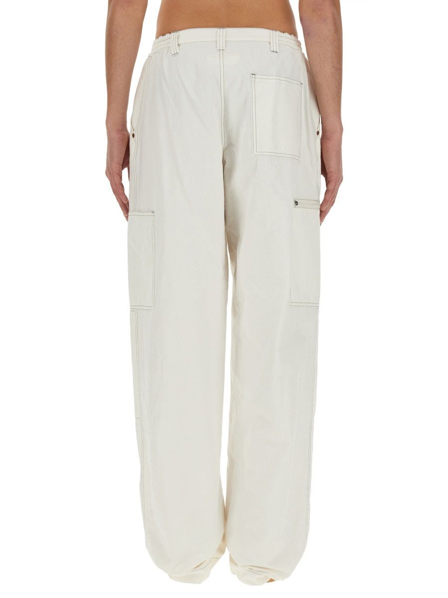 MM6 MM6 COTTON CANVAS PANTS - WHITE Size US 32 / EU 48 - 3 Thumbnail