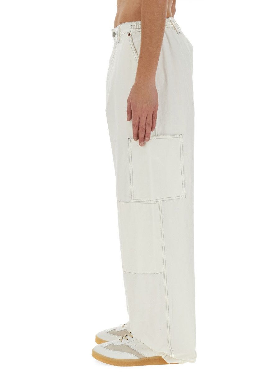 MM6 MM6 COTTON CANVAS PANTS - WHITE Size US 32 / EU 48 - 4 Thumbnail