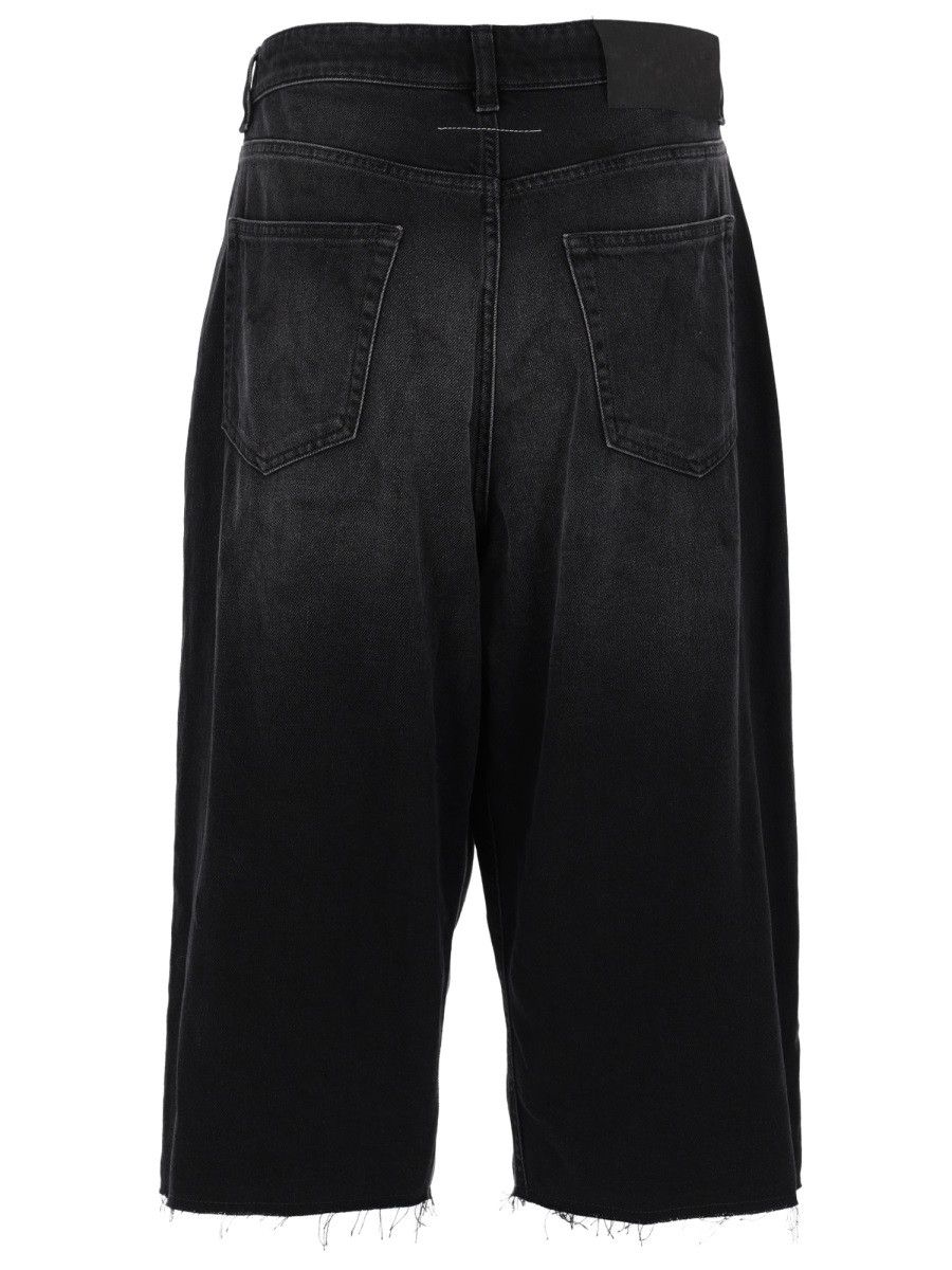 MM6 MM6 SHORTS IN DENIM DI COTONE - CHARCOAL (IT 48) Size US 32 / EU 48 - 2 Thumbnail