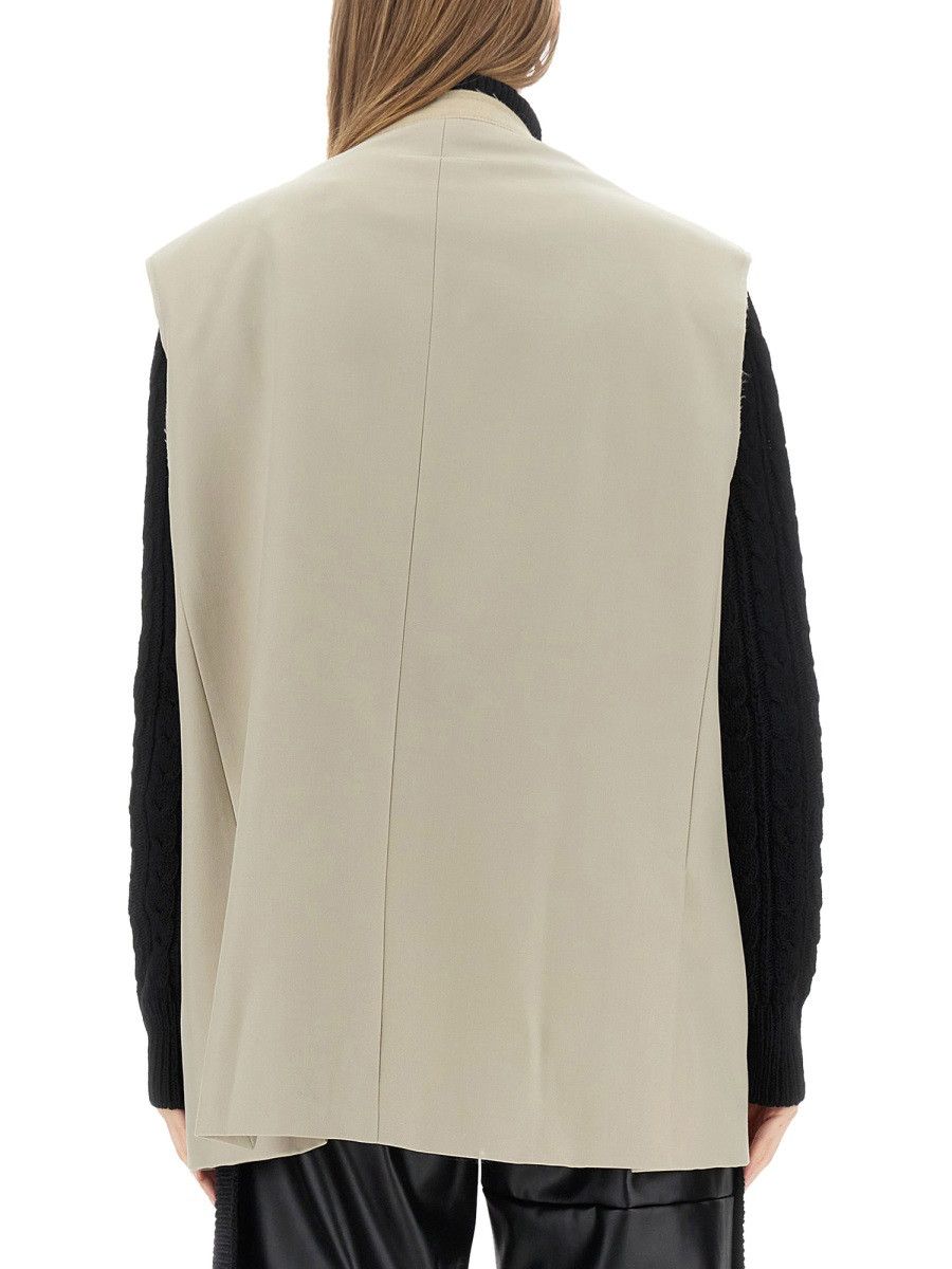 MM6 MM6 SINGLE-BREASTED VEST - BEIGE Size M / US 6-8 / IT 42-44 - 3 Thumbnail