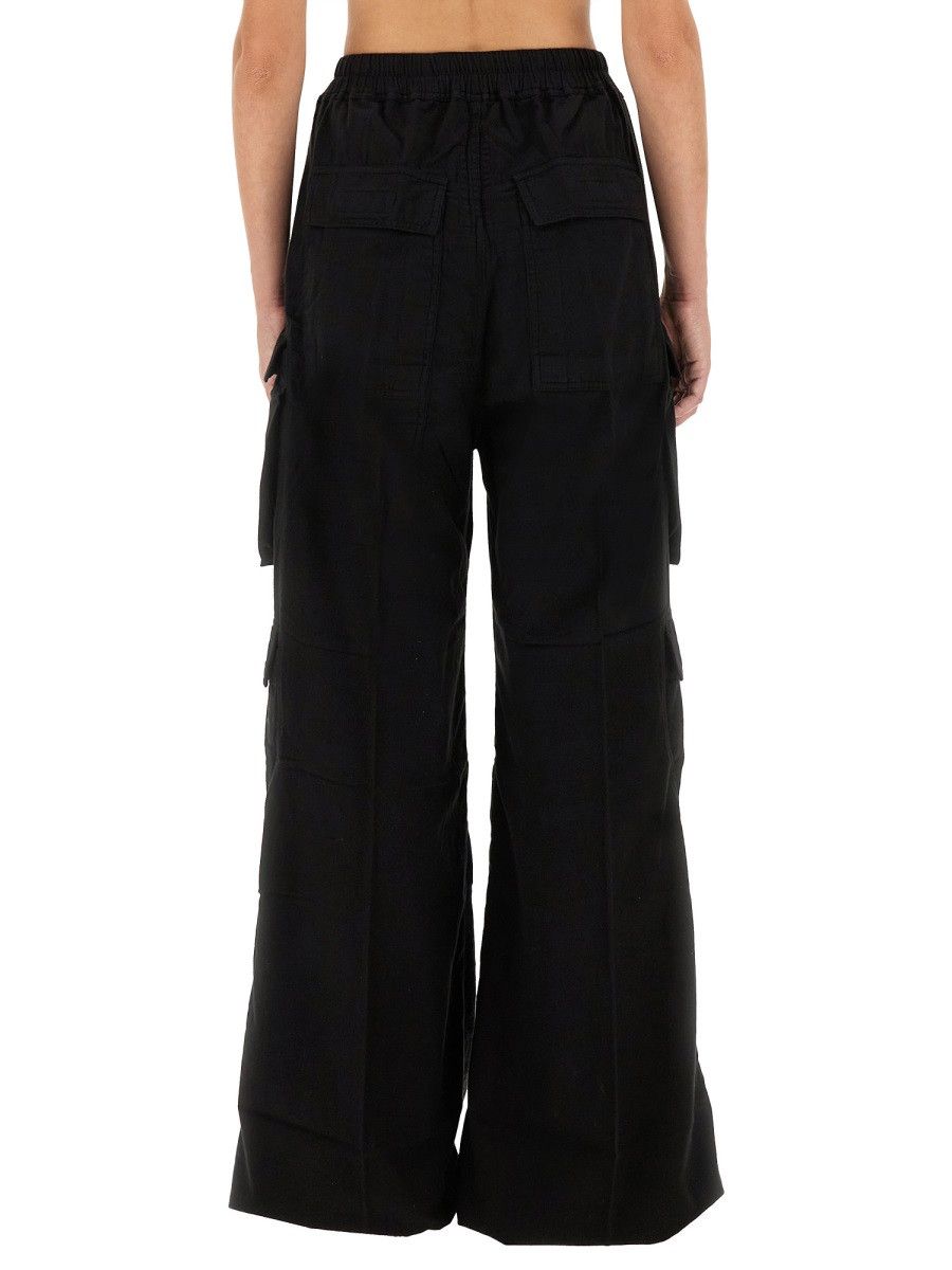 Rick Owens Drkshdw RICK OWENS DRKSHDW "DOUBLE CARGO JUMBO BELAS" PANTS - BLACK Size 30" / US 8 / IT 44 - 3 Thumbnail