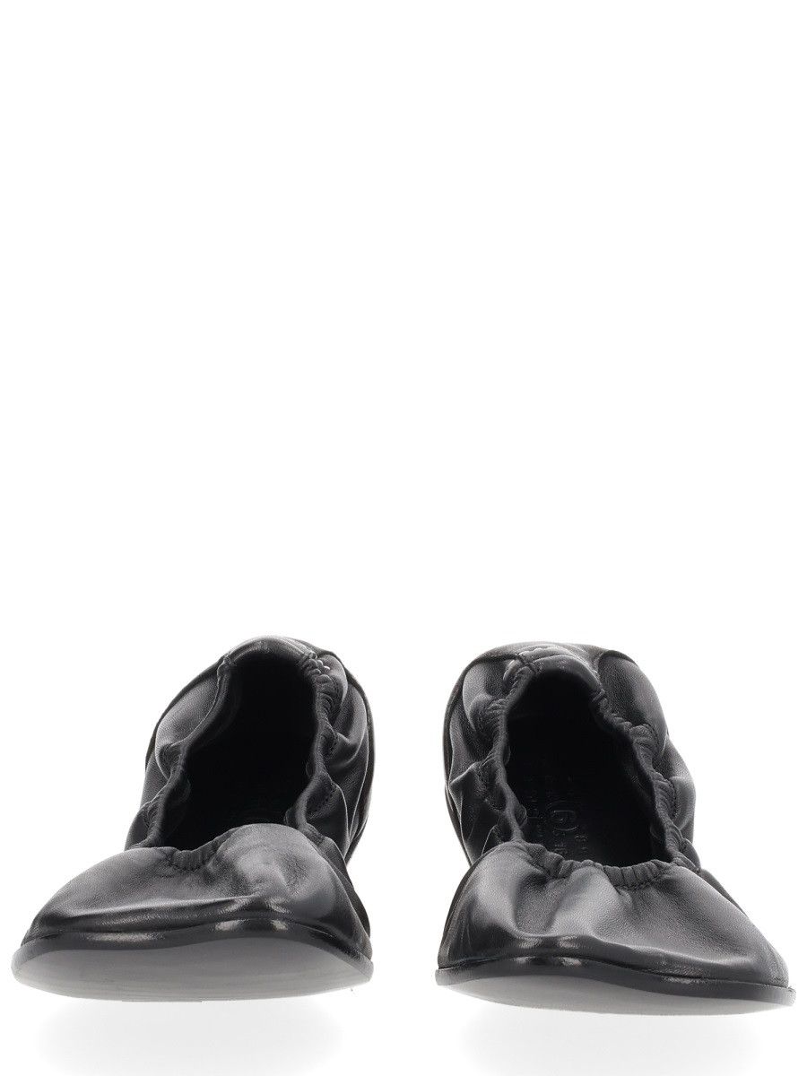 MM6 MM6 LEATHER BALLERINA - BLACK (IT 40) Size US 10 / IT 40 - 3 Thumbnail