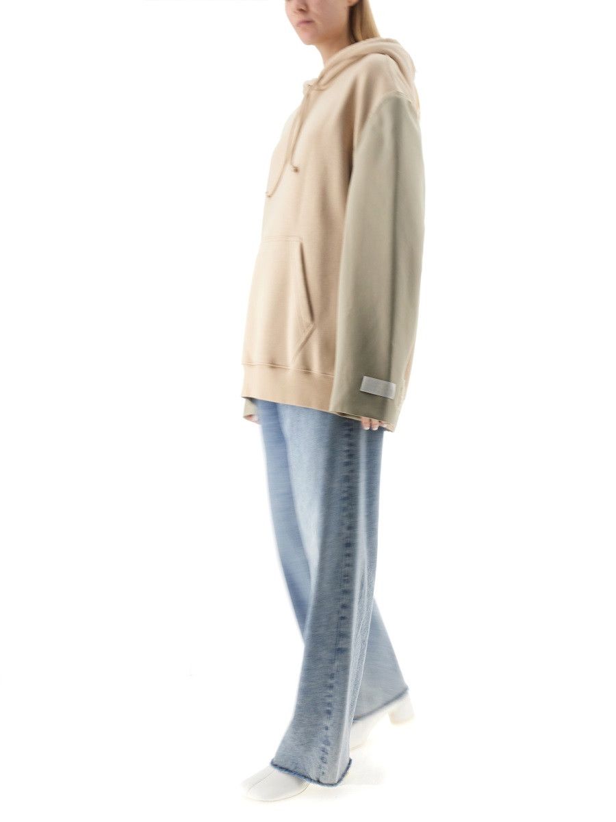 MM6 MM6 SWEATSHIRT WITH LOGO - BEIGE Size S / US 4 / IT 40 - 2 Thumbnail
