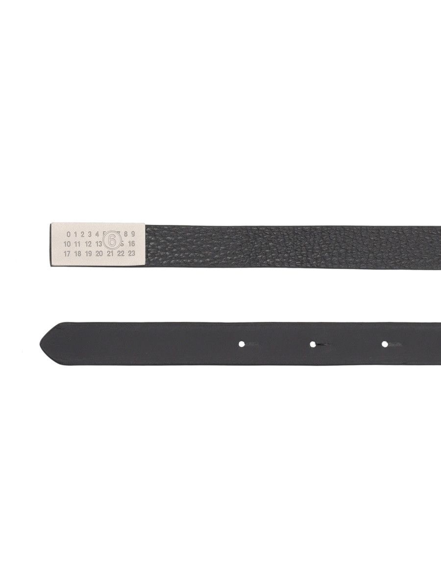 MM6 MM6 "NUMERIC" BELT - BLACK Size ONE SIZE - 2 Thumbnail