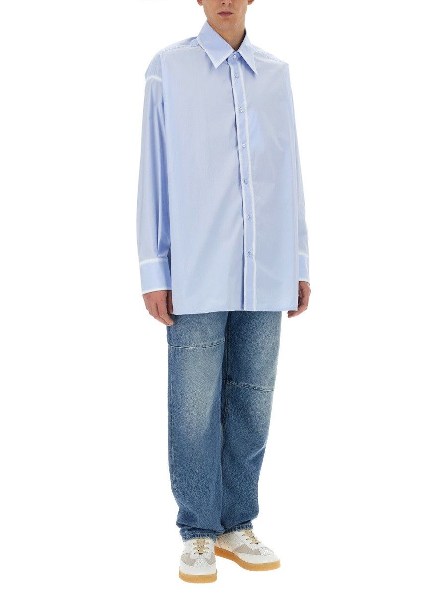 MM6 MM6 OVERSIZE FIT SHIRT - AZURE (IT 50) Size US L / EU 52-54 / 3 - 2 Thumbnail
