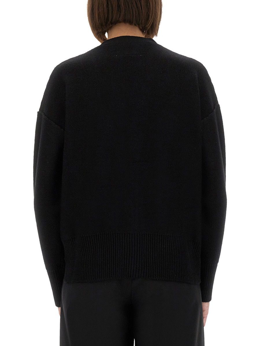 MM6 MM6 WOOL KNIT CARDIGAN - BLACK Size M / US 6-8 / IT 42-44 - 3 Thumbnail