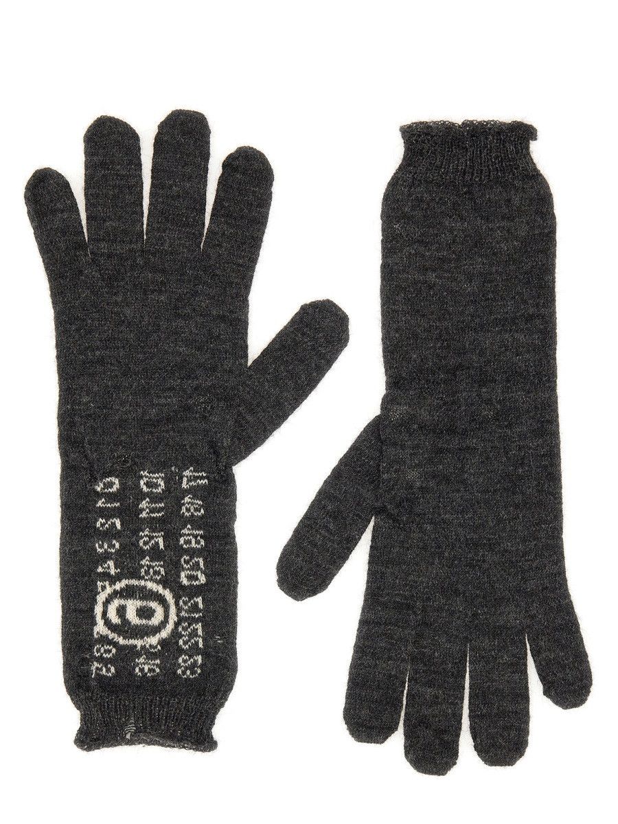 MM6 MM6 WOOL GLOVES. - GREY Size ONE SIZE - 2 Thumbnail