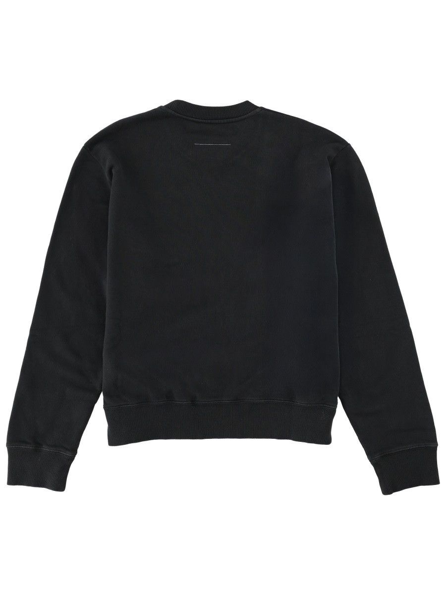 MM6 MM6 SWEATSHIRT WITH LOGO - BLACK Size L / US 10 / IT 46 - 2 Thumbnail