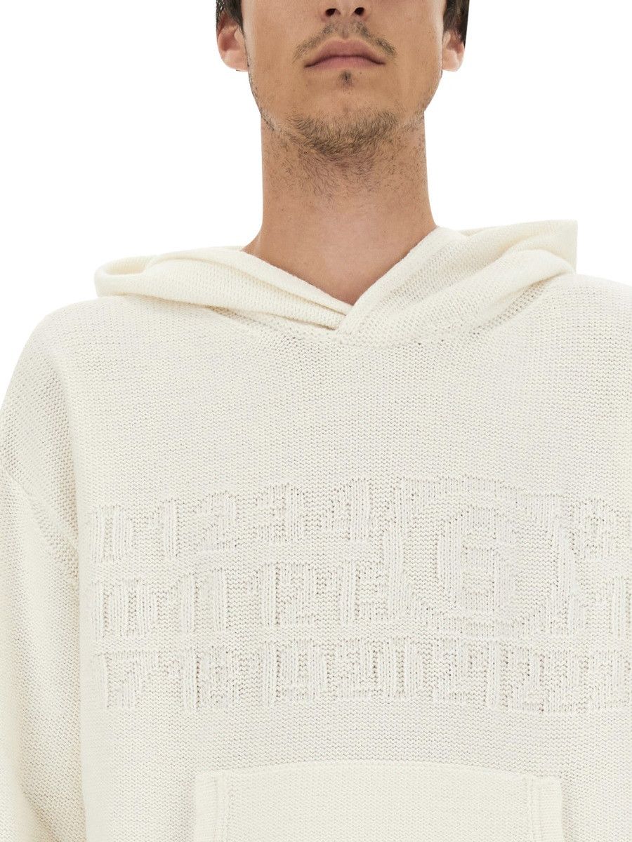 MM6 MM6 JERSEY WITH LOGO - WHITE Size US XL / EU 56 / 4 - 4 Thumbnail
