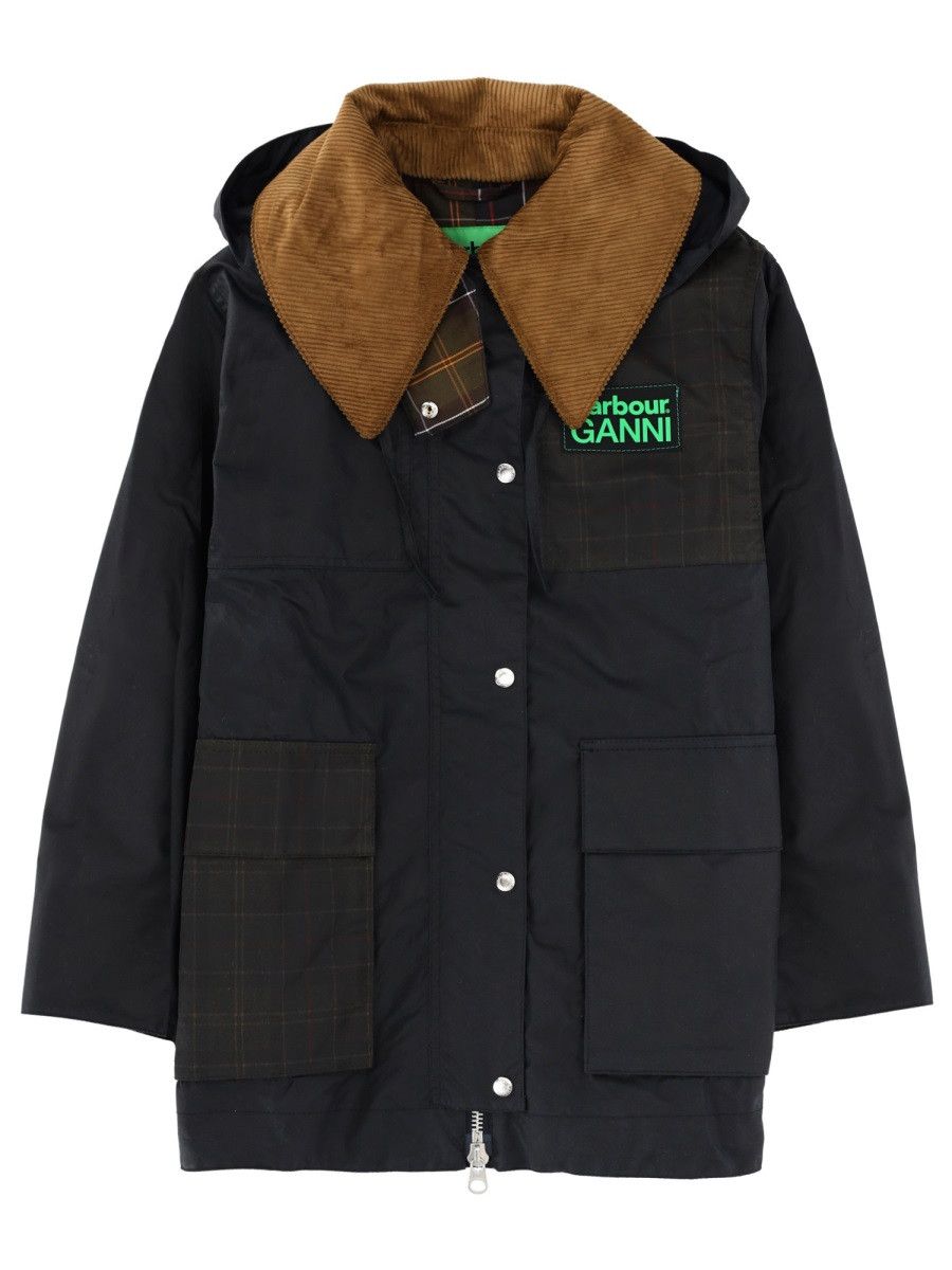 Barbour Barbour "BARBOUR X GANNI" COAT - BLUE (UK 6) Size XS / US 0-2 / IT 36-38 - 5 Thumbnail