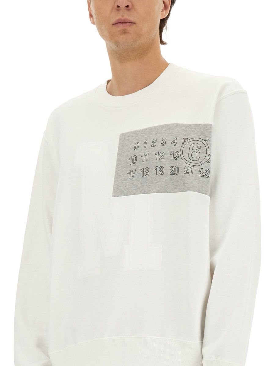 MM6 MM6 SWEATSHIRT WITH LOGO - WHITE Size US M / EU 48-50 / 2 - 4 Thumbnail