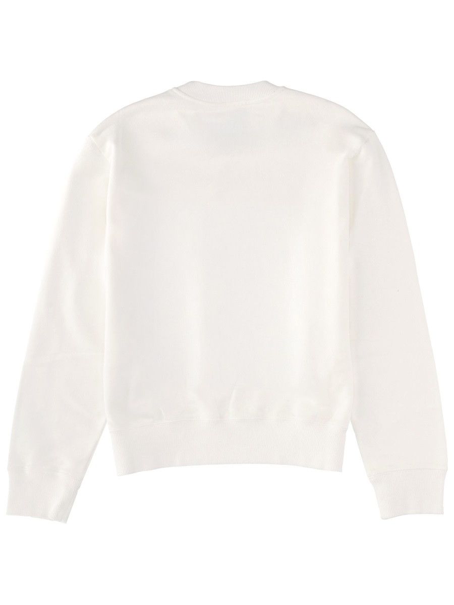MM6 MM6 SWEATSHIRT WITH LOGO - WHITE Size M / US 6-8 / IT 42-44 - 2 Thumbnail