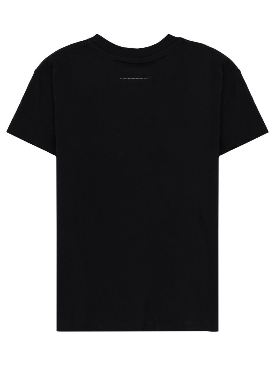 MM6 MM6 T-SHIRT WITH LOGO - BLACK Size S / US 4 / IT 40 - 2 Thumbnail