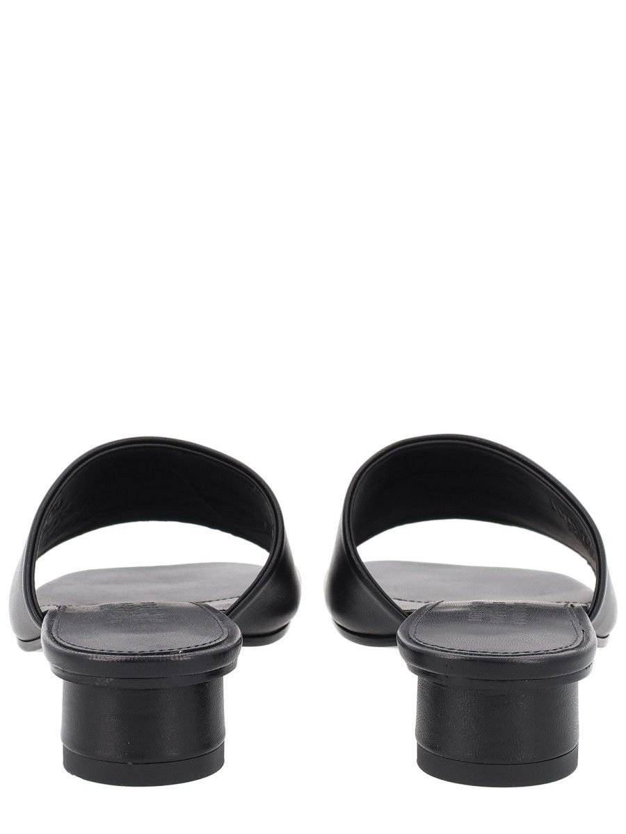 MM6 MM6 SANDAL WITH LOGO - BLACK (IT 38½) Size US 8.5 / IT 38.5 - 4 Thumbnail
