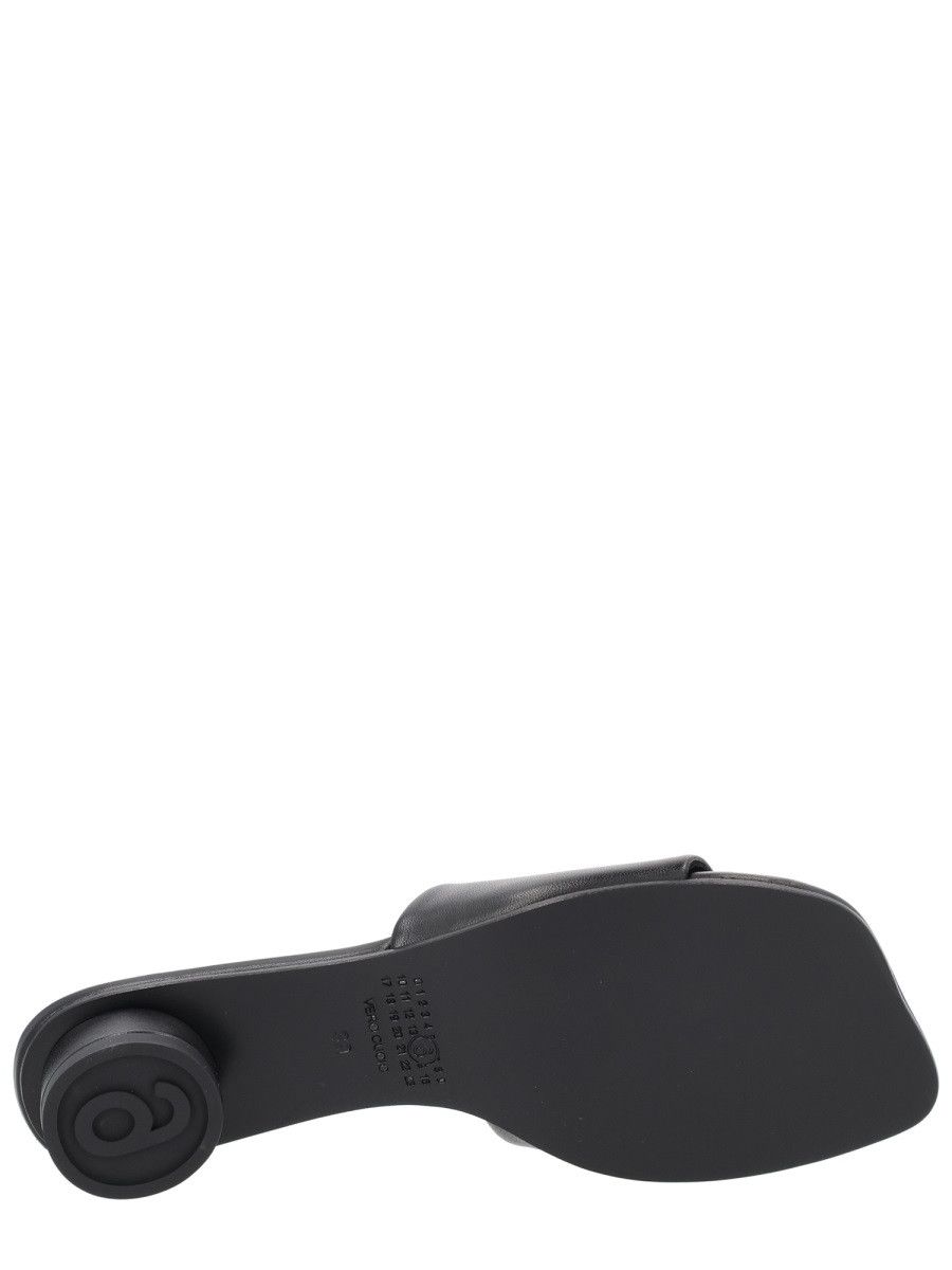 MM6 MM6 SANDAL WITH LOGO - BLACK (IT 36) Size US 6 / IT 36 - 6 Thumbnail