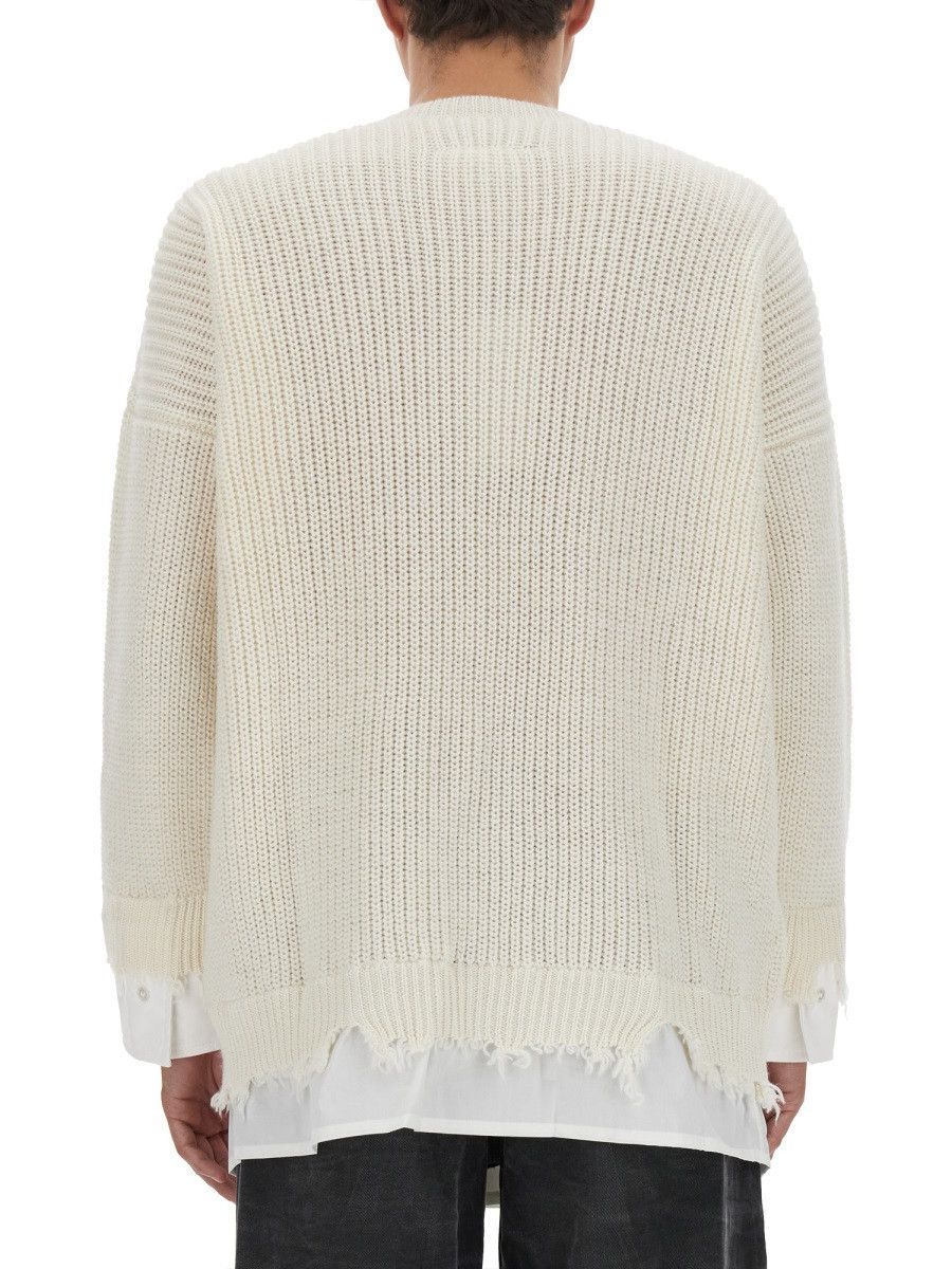 MM6 MM6 SHIRT BOTTOM SWEATER - IVORY Size US S / EU 44-46 / 1 - 3 Thumbnail