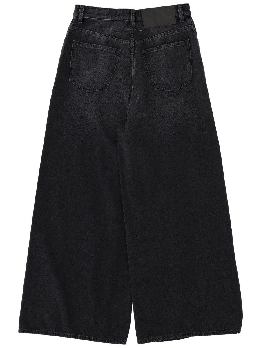 MM6 MM6 WIDE LEG JEANS - BLACK (JEANS 27) Size 27" / US 4 / IT 40 - 2 Thumbnail