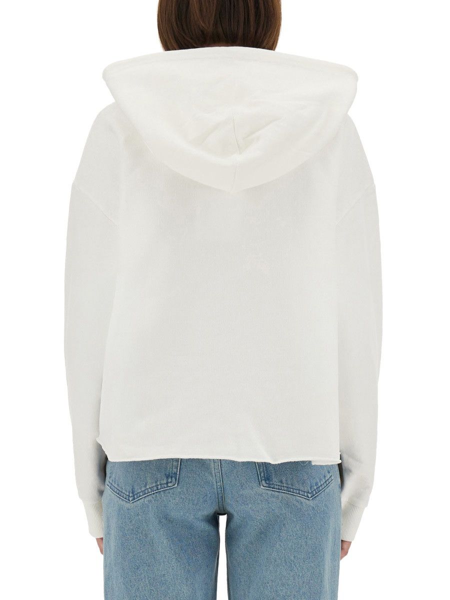 MM6 MM6 SWEATSHIRT WITH LOGO - WHITE Size S / US 4 / IT 40 - 3 Thumbnail
