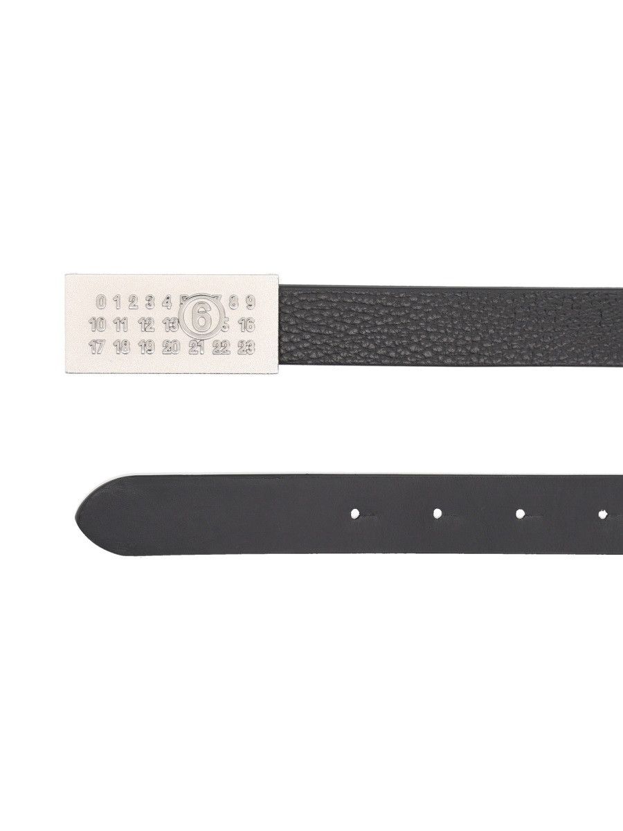 MM6 MM6 "NUMERIC" BELT - BLACK Size ONE SIZE - 2 Thumbnail