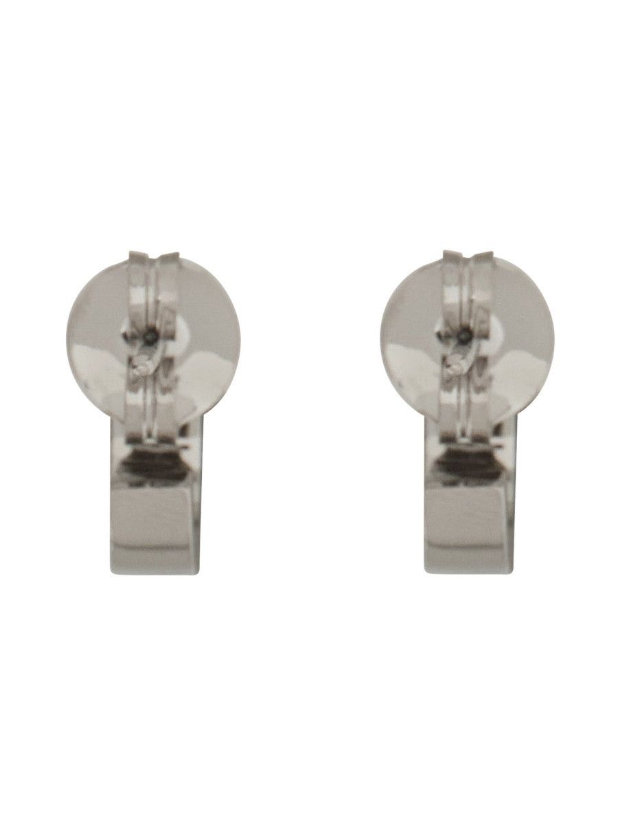 MM6 MM6 LOGO EARRINGS - SILVER Size ONE SIZE - 2 Thumbnail
