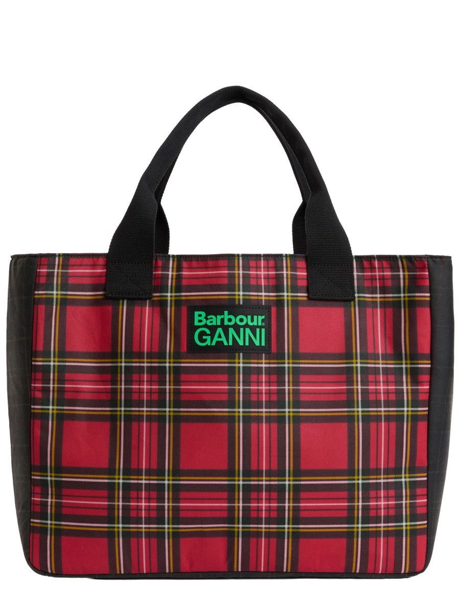 Barbour Barbour BARBOUR X GANNI WAXED COTTON TOTE BAG - MULTICOLOUR Size ONE SIZE - 2 Thumbnail