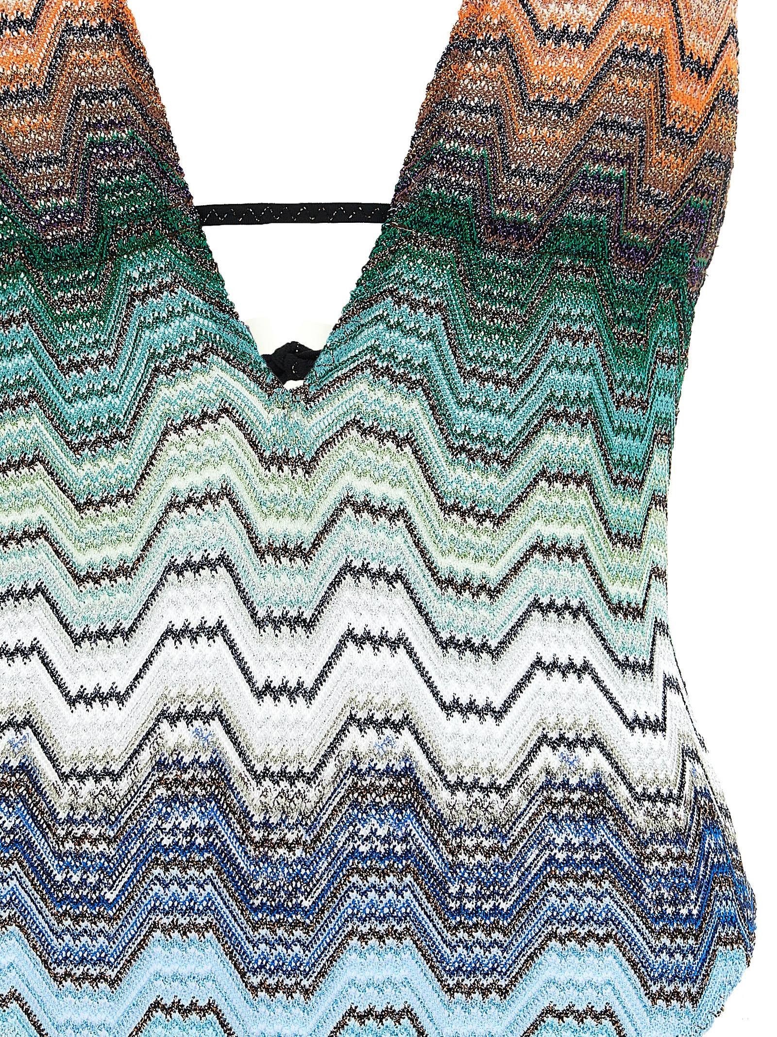 Missoni Greek Pattern One-Piece Swimsuit Size 32" / US 10 / IT 46 - 3 Thumbnail