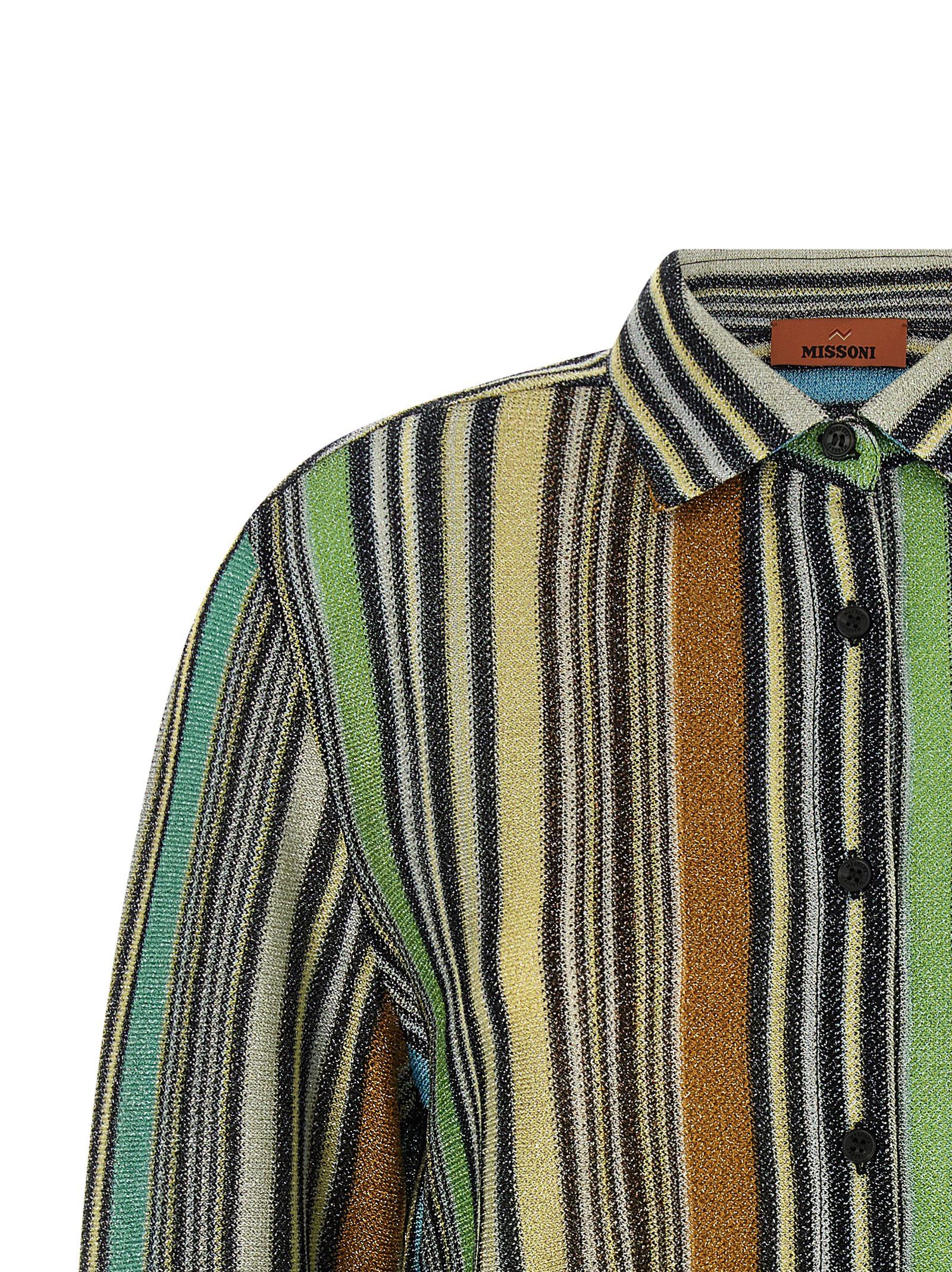 Missoni Lamé Viscose Shirt Size S / US 4 / IT 40 - 3 Thumbnail
