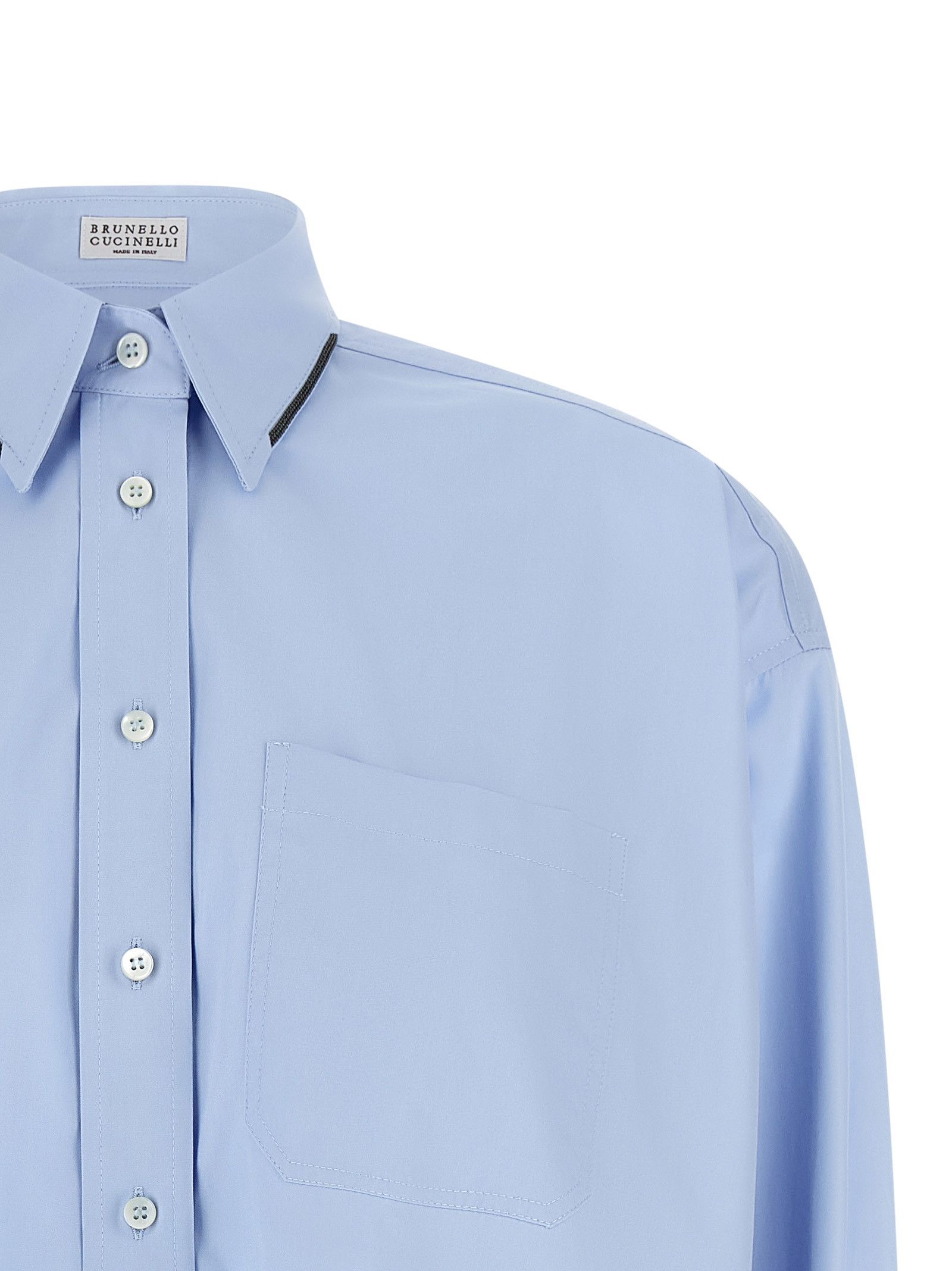 Brunello Cucinelli 'Shiny Trim' Shirt Size XS / US 0-2 / IT 36-38 - 3 Thumbnail