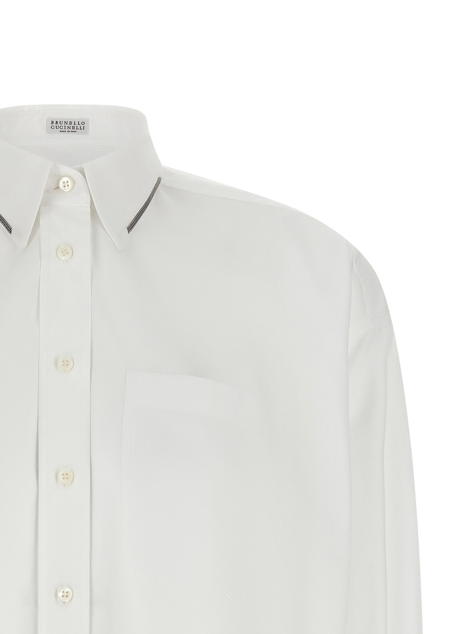 Brunello Cucinelli 'Shiny Trim' Shirt Size XS / US 0-2 / IT 36-38 - 3 Thumbnail