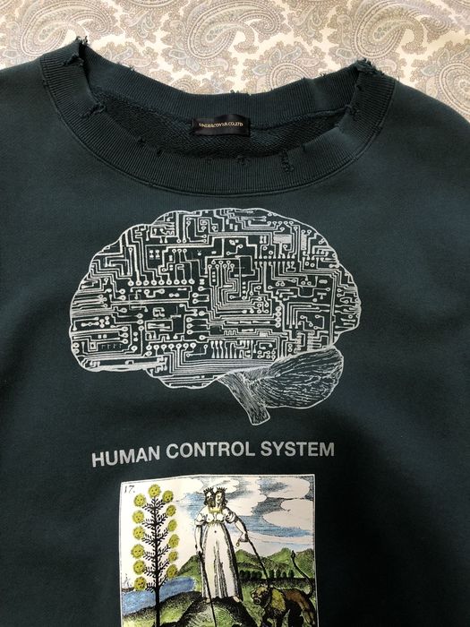 Undercover Undercover Human Control System Cropped Sweatshirt