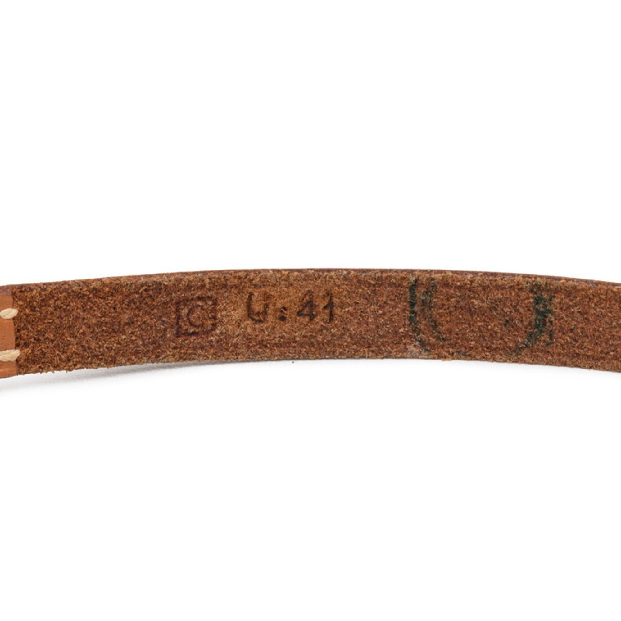 Hermes Hermes Api Double Tour Bracelet, 5-strand, Brown Leather, Women's Size ONE SIZE - 5 Thumbnail