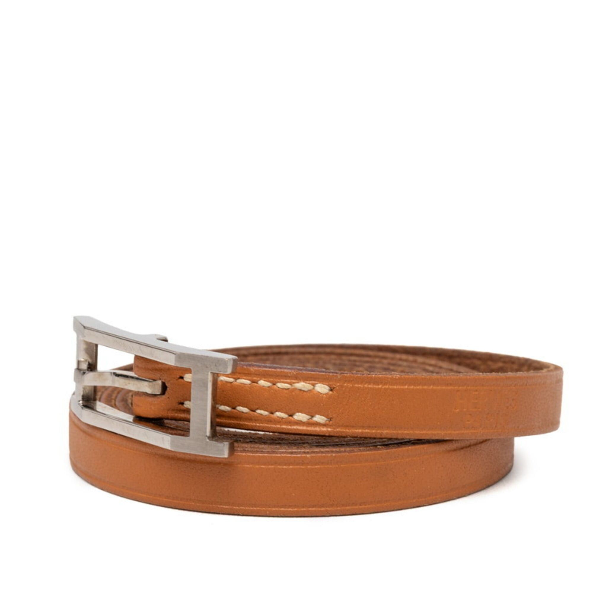 Hermes Hermes Api Double Tour Bracelet, 5-strand, Brown Leather, Women's Size ONE SIZE - 2 Thumbnail
