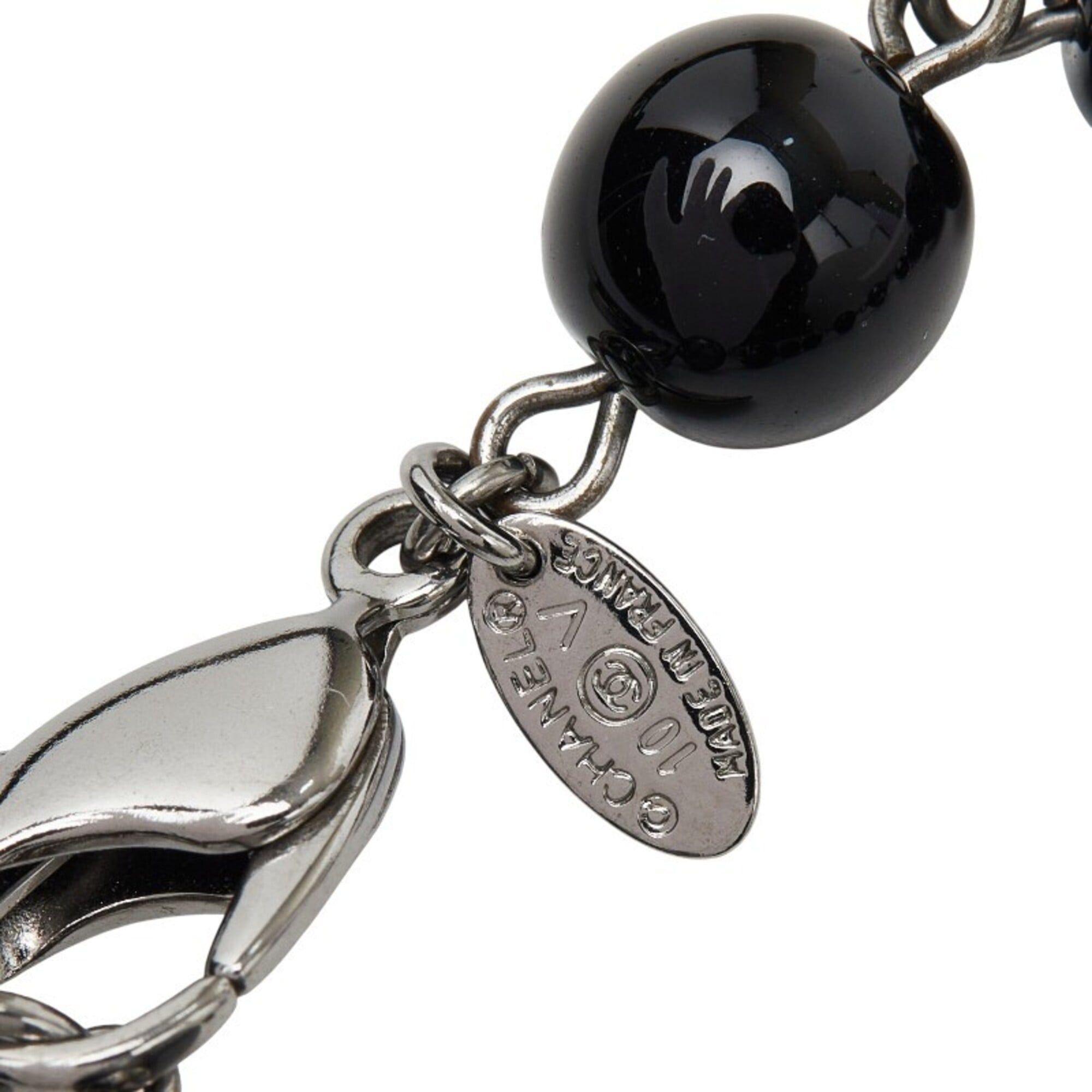 Chanel Chanel Coco Mark Bracelet 10V Silver Women's CHANEL Size ONE SIZE - 4 Thumbnail