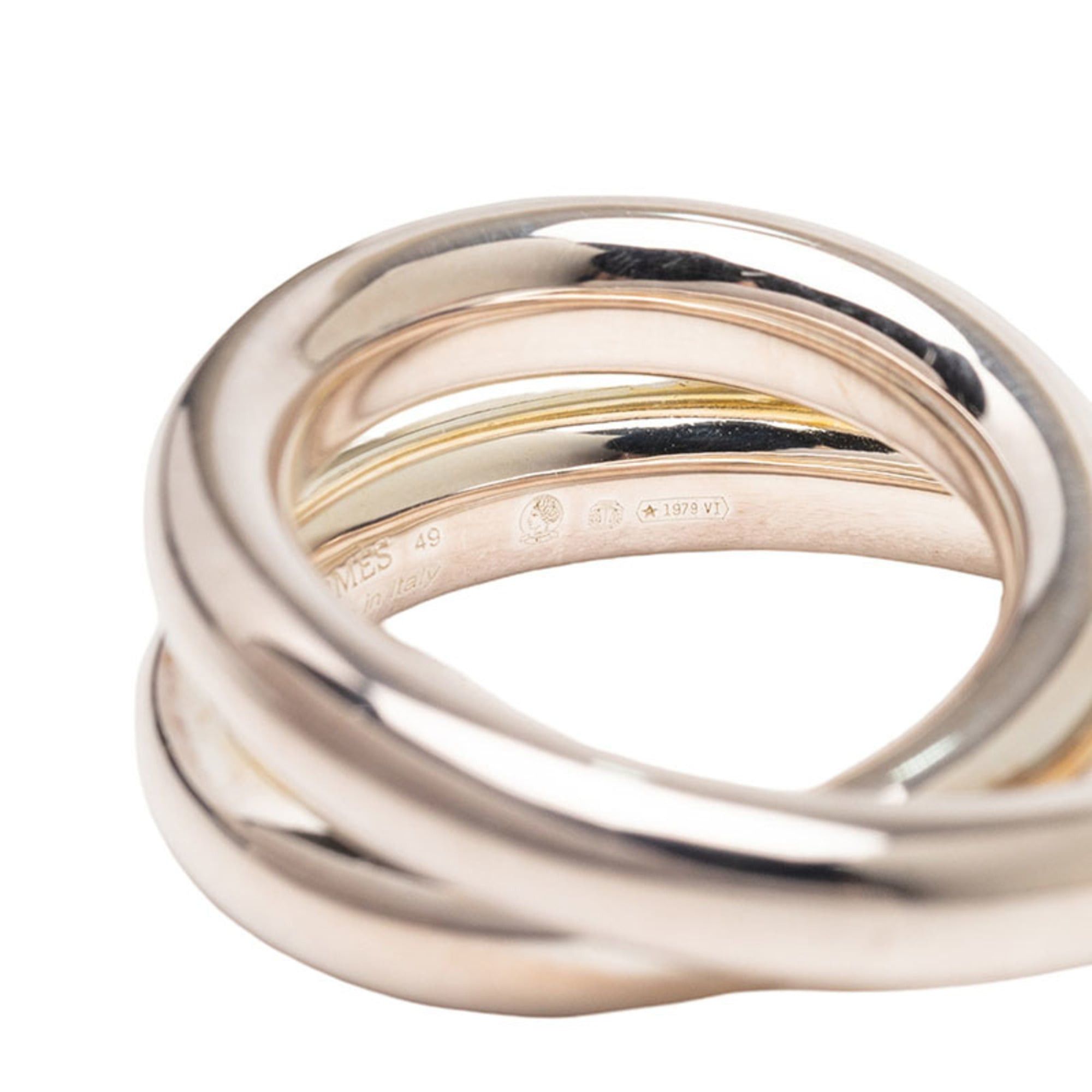 Hermes Hermes Vertige Ring, Size 49, SV925 Silver, Women's. Size ONE SIZE - 5 Thumbnail