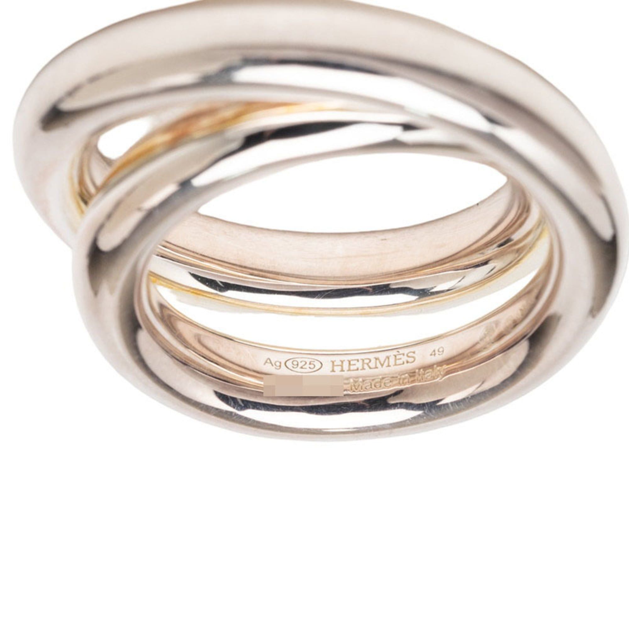Hermes Hermes Vertige Ring, Size 49, SV925 Silver, Women's. Size ONE SIZE - 6 Thumbnail