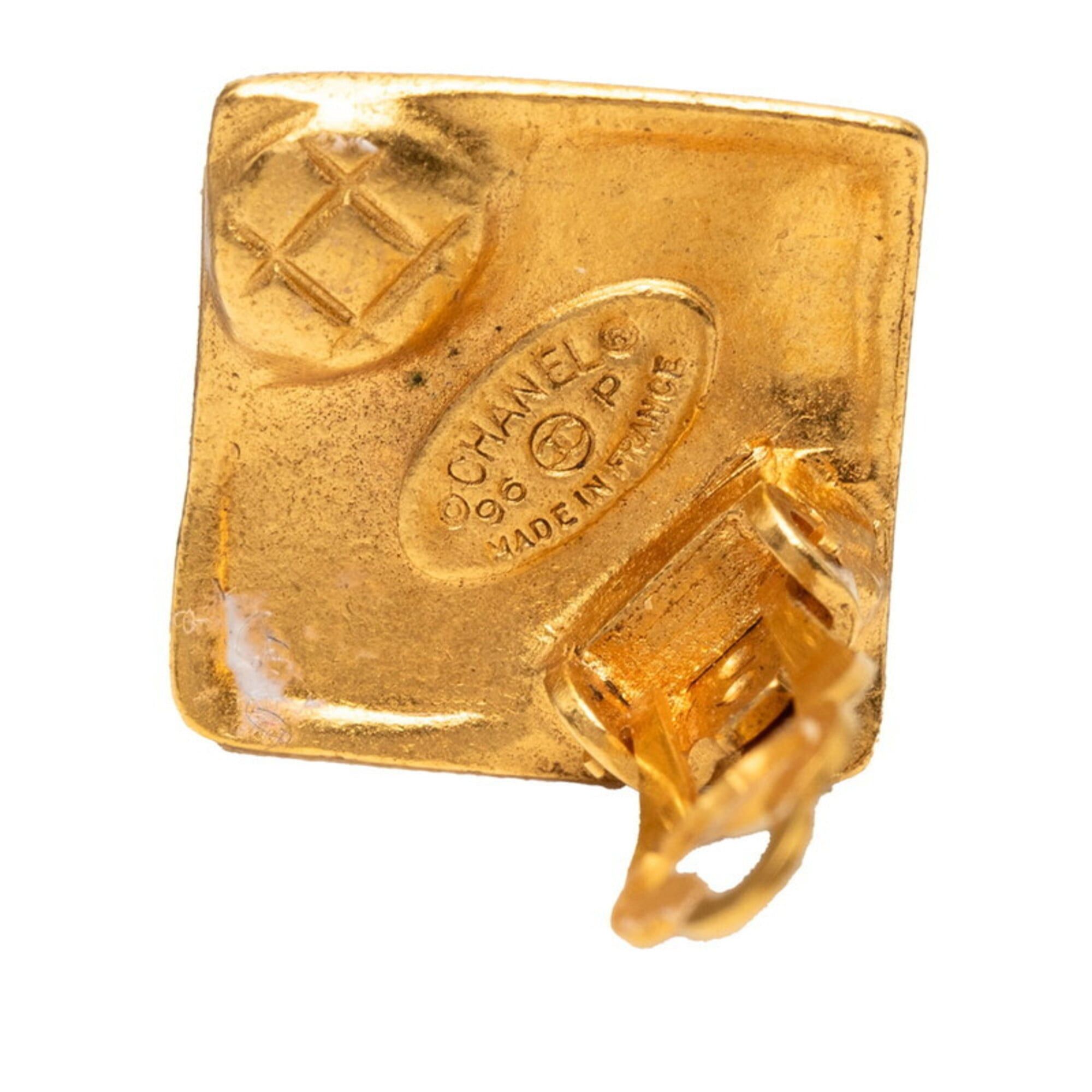 Chanel Chanel Coco Mark Vintage Earrings, Gold Plated, Women's CHANEL Size ONE SIZE - 3 Thumbnail