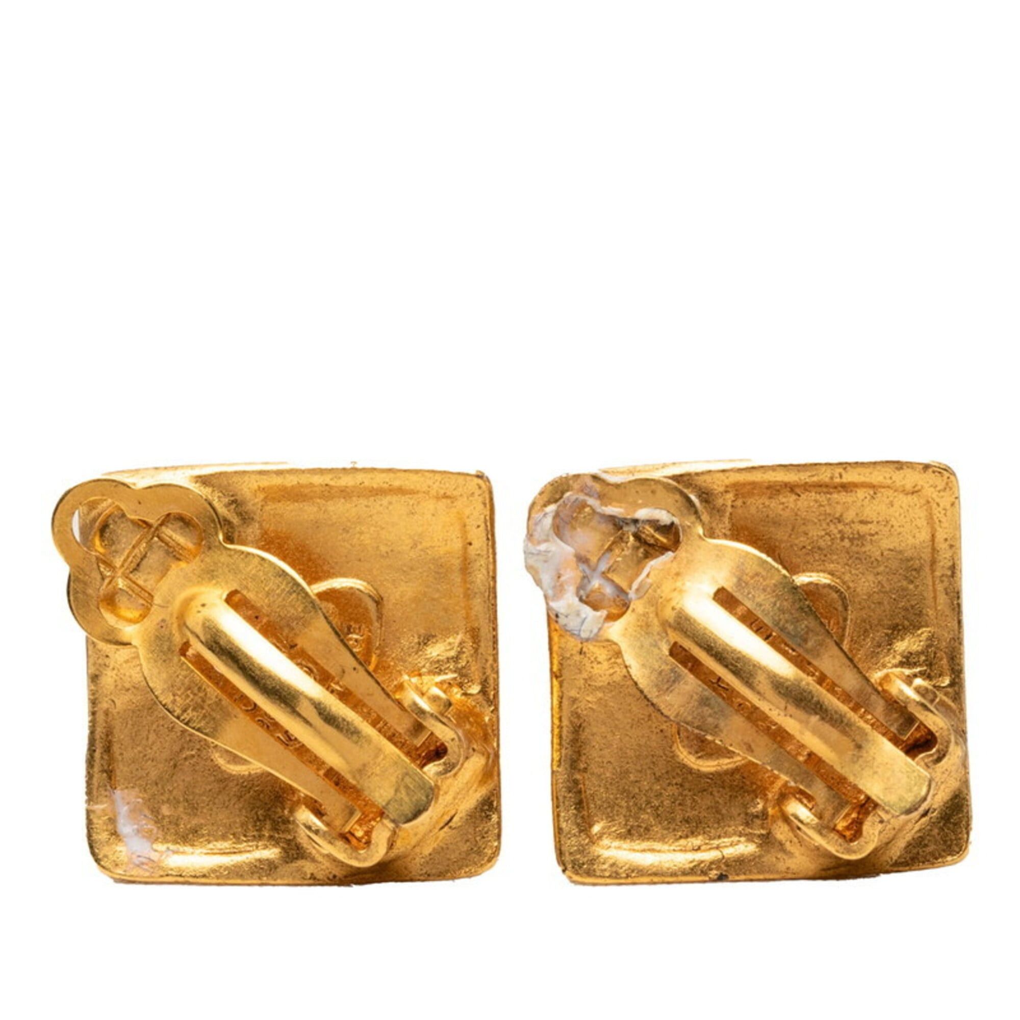 Chanel Chanel Coco Mark Vintage Earrings, Gold Plated, Women's CHANEL Size ONE SIZE - 2 Thumbnail