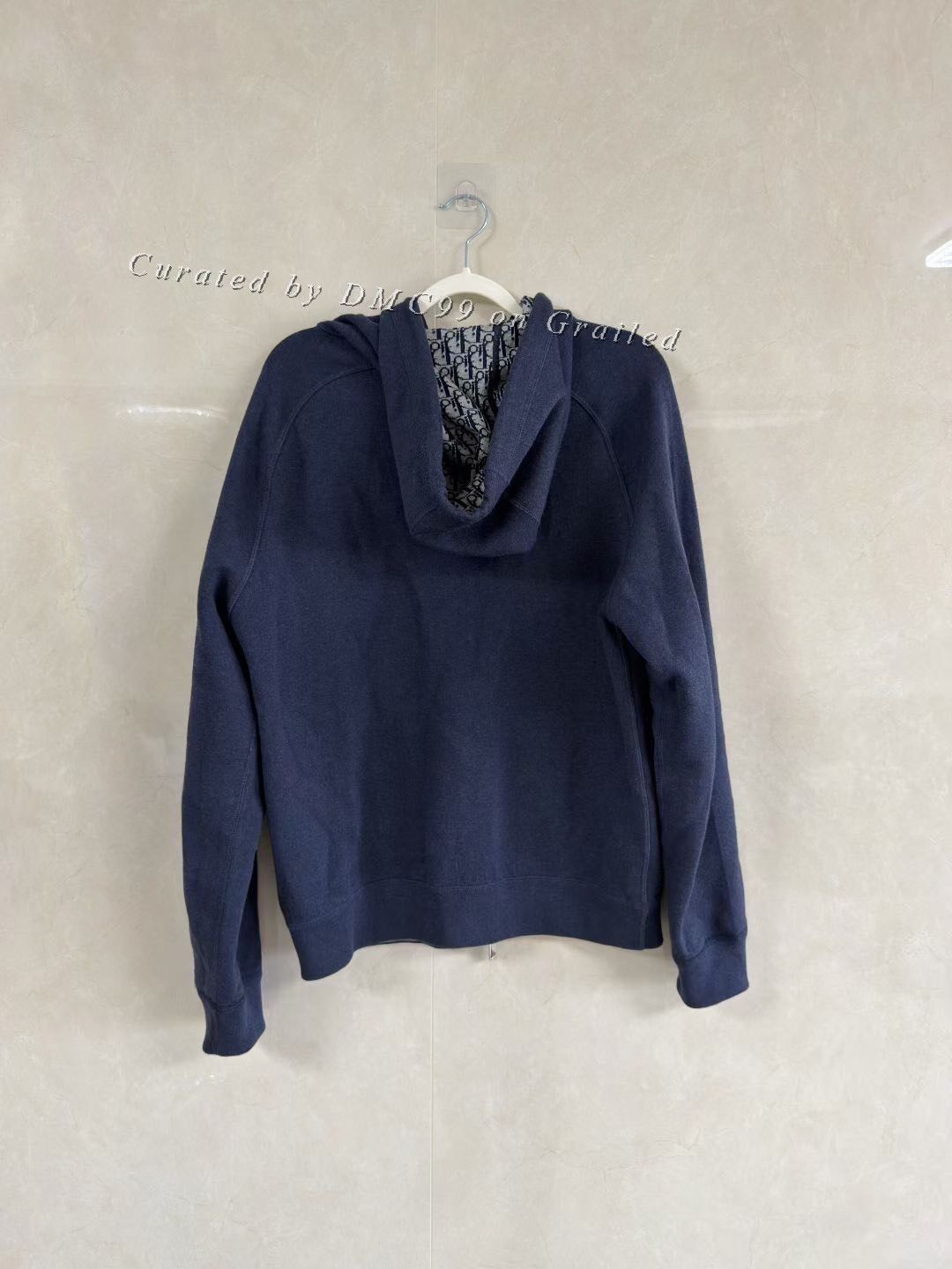 Dior DIOR Dark Blue Full Logo Cashmere Coat Size US M / EU 48-50 / 2 - 2 Thumbnail