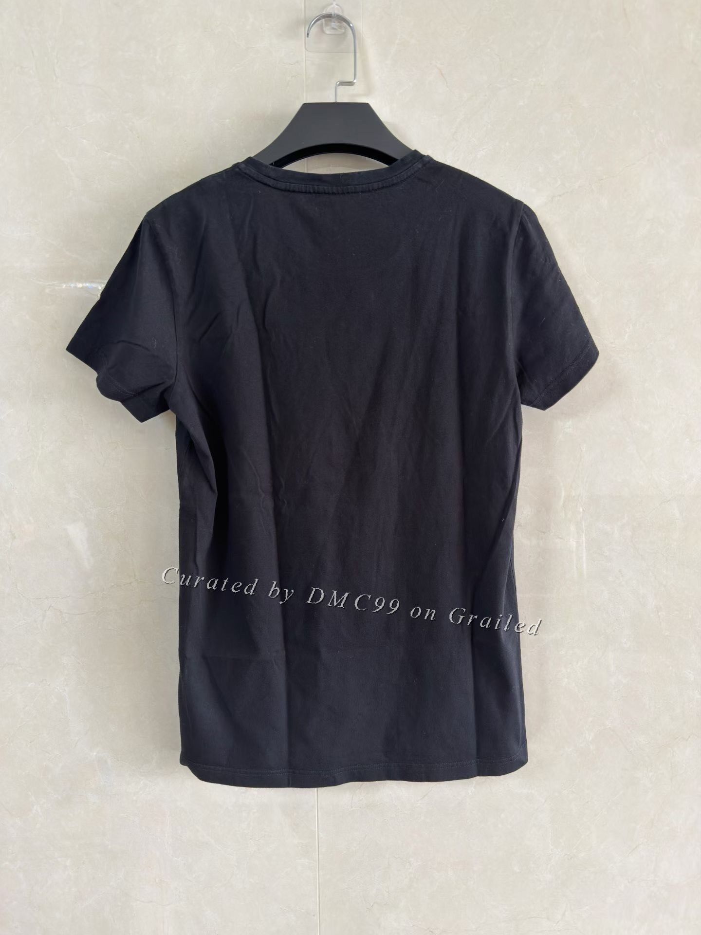 Moncler Moncler Logo Patch Solid Round Neck T-Shirt Size US M / EU 48-50 / 2 - 2 Thumbnail