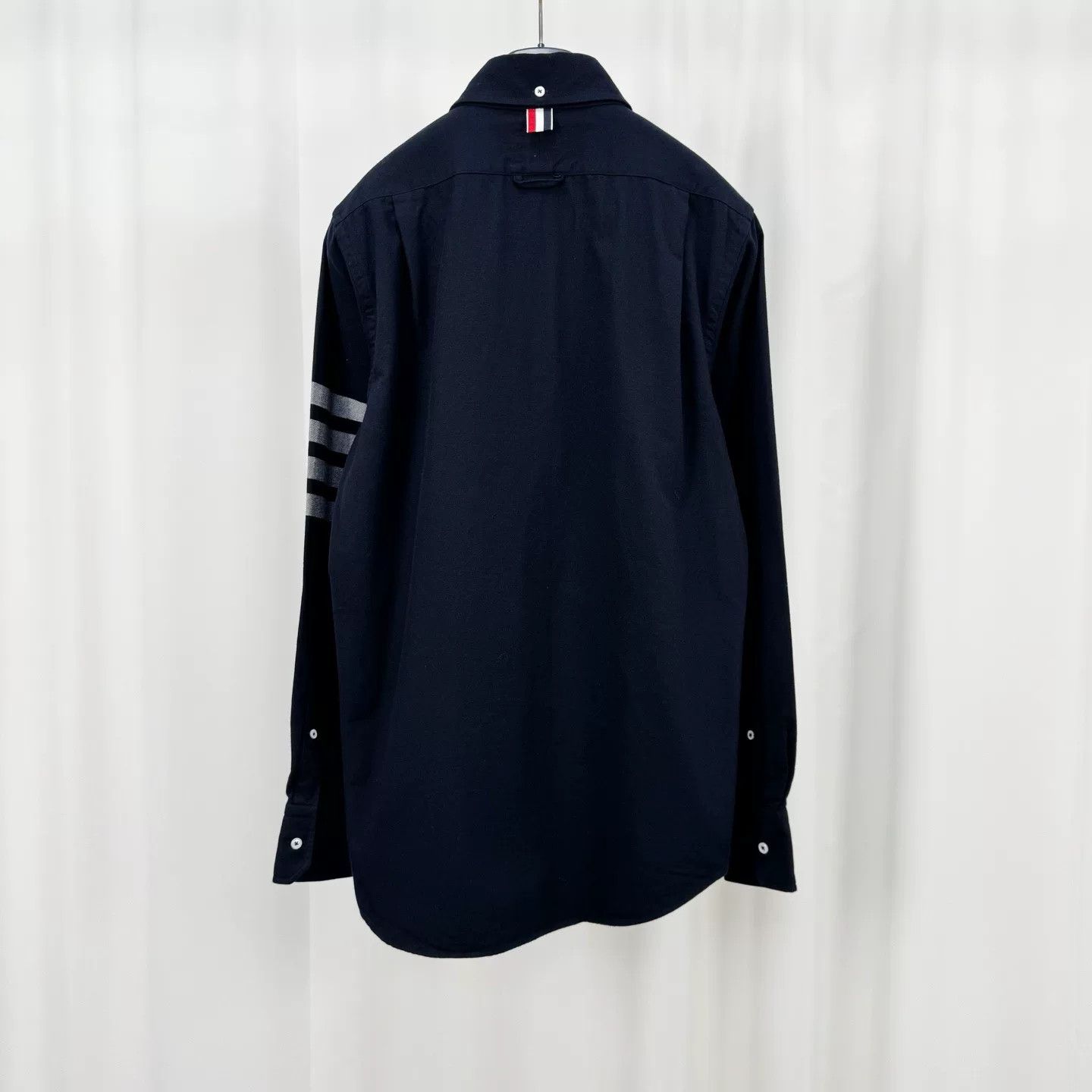 Thom Browne Thom Browne Four-Bar Shirt Jacket Size US M / EU 48-50 / 2 - 2 Thumbnail