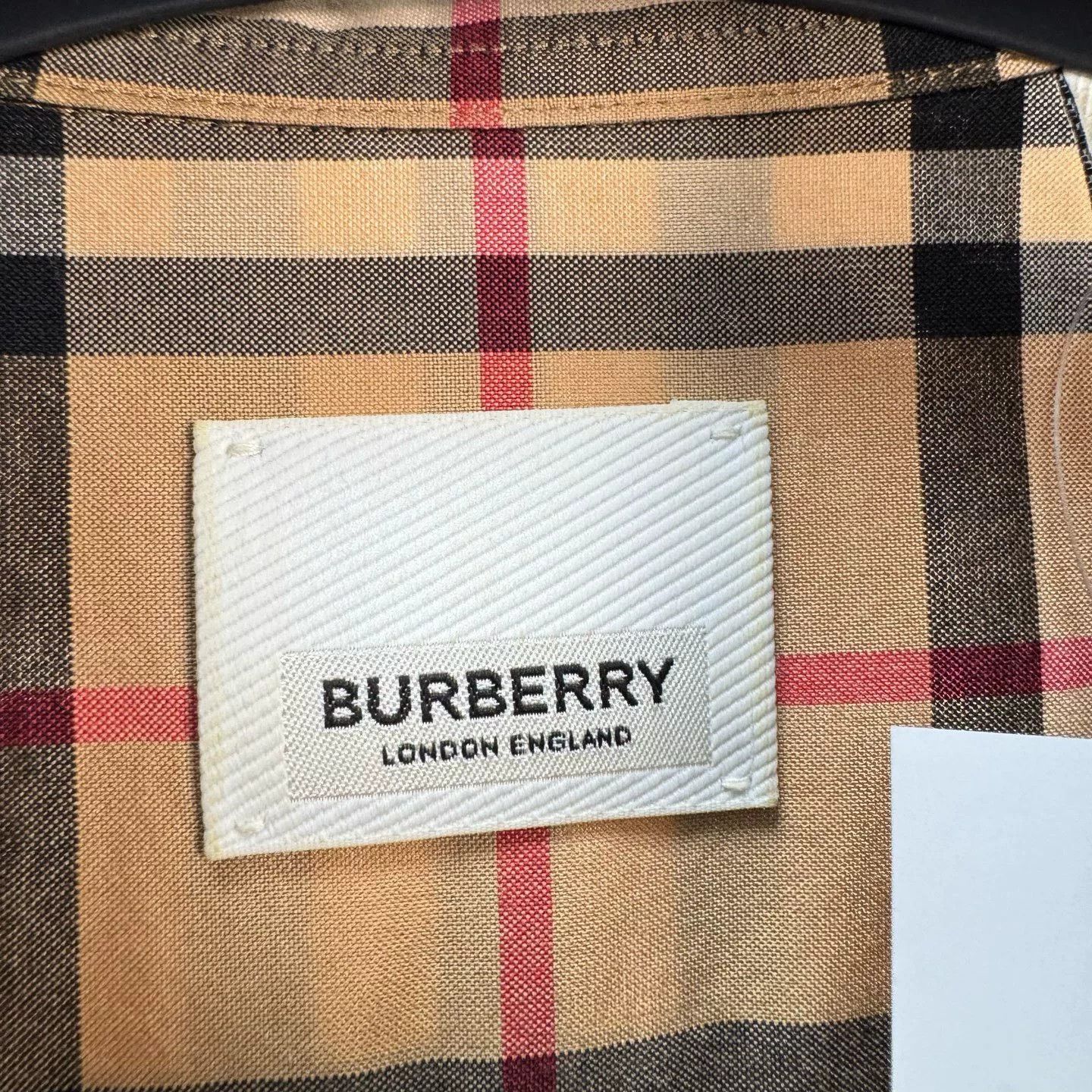 Burberry Burberry Embroidered Logo Check Short-Sleeve Shirt Size US S / EU 44-46 / 1 - 5 Thumbnail