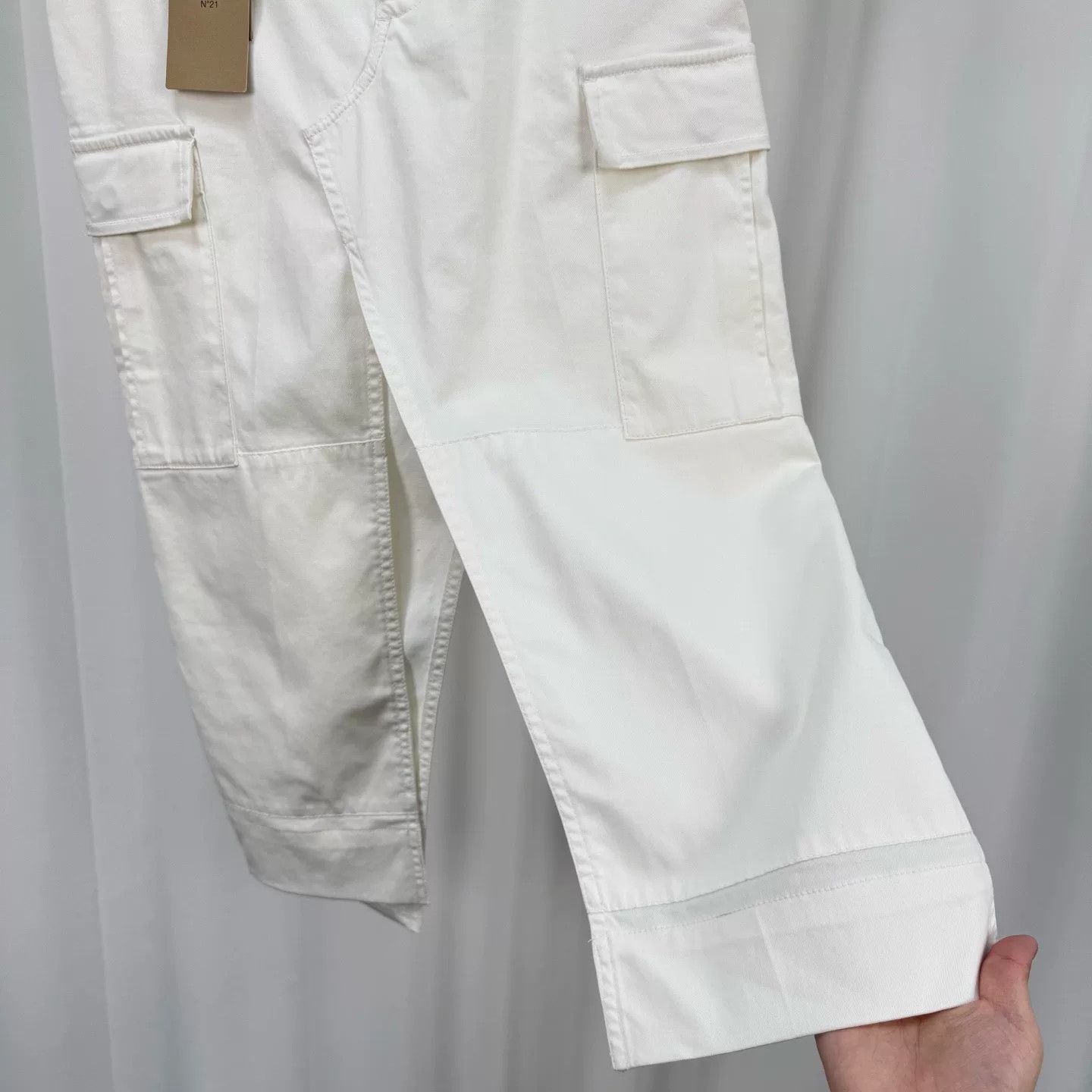 N21 N'21 Casual Utility Pocket Midi Skirt Size 38" / US 16 / IT 52 - 4 Thumbnail