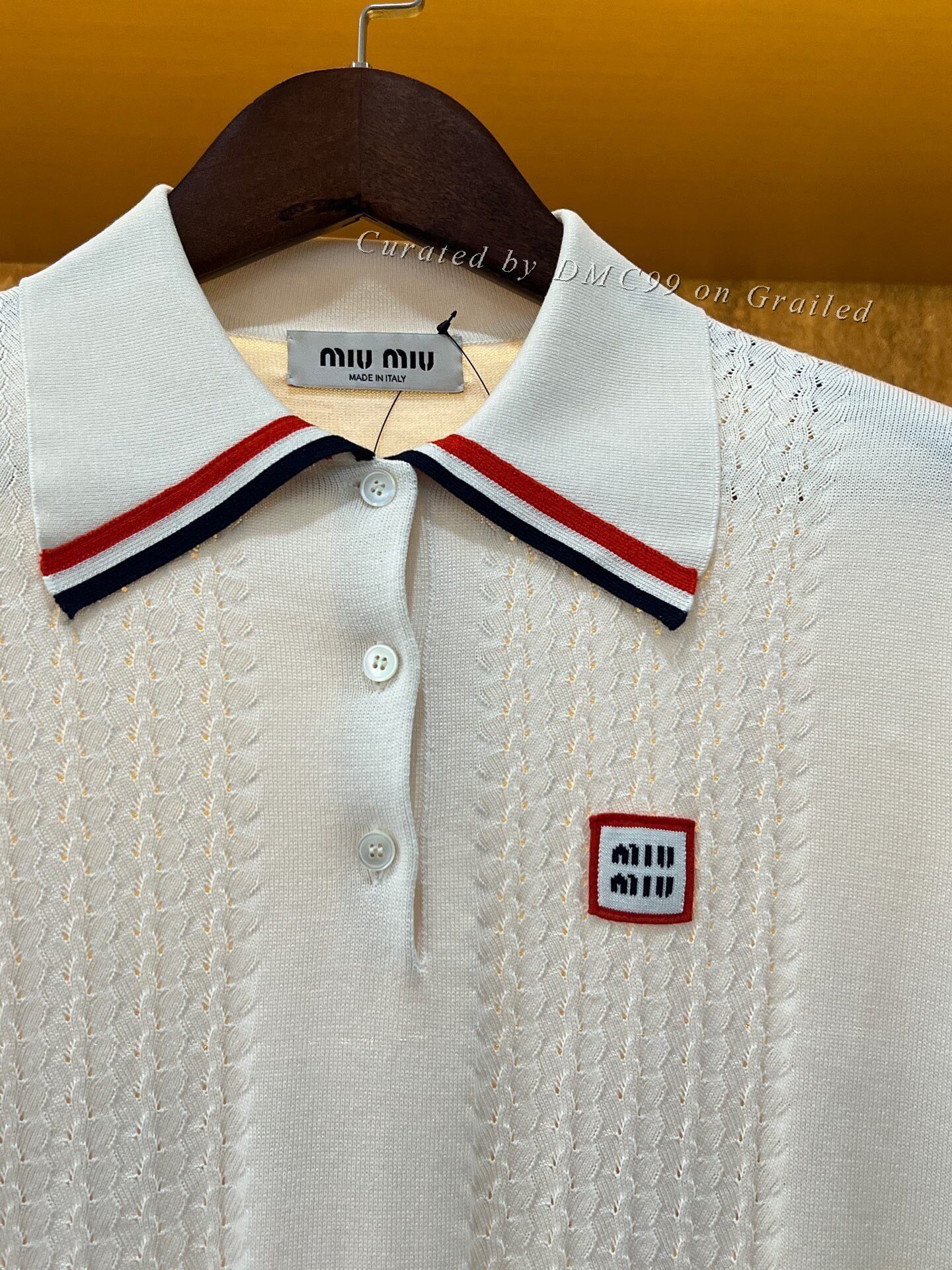 Miu Miu Miumiu Knit Short Sleeve Top Size S / US 4 / IT 40 - 3 Thumbnail