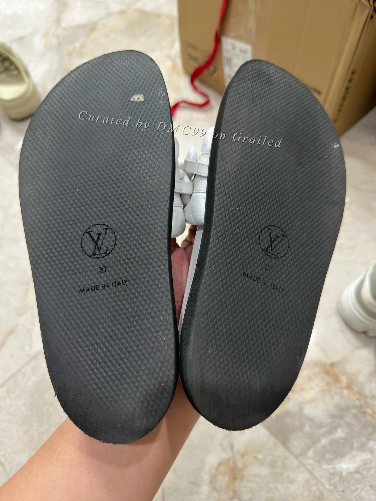 Louis Vuitton Louis Vuitton White Chain Slippers Size US 6 / IT 36 - 4 Thumbnail