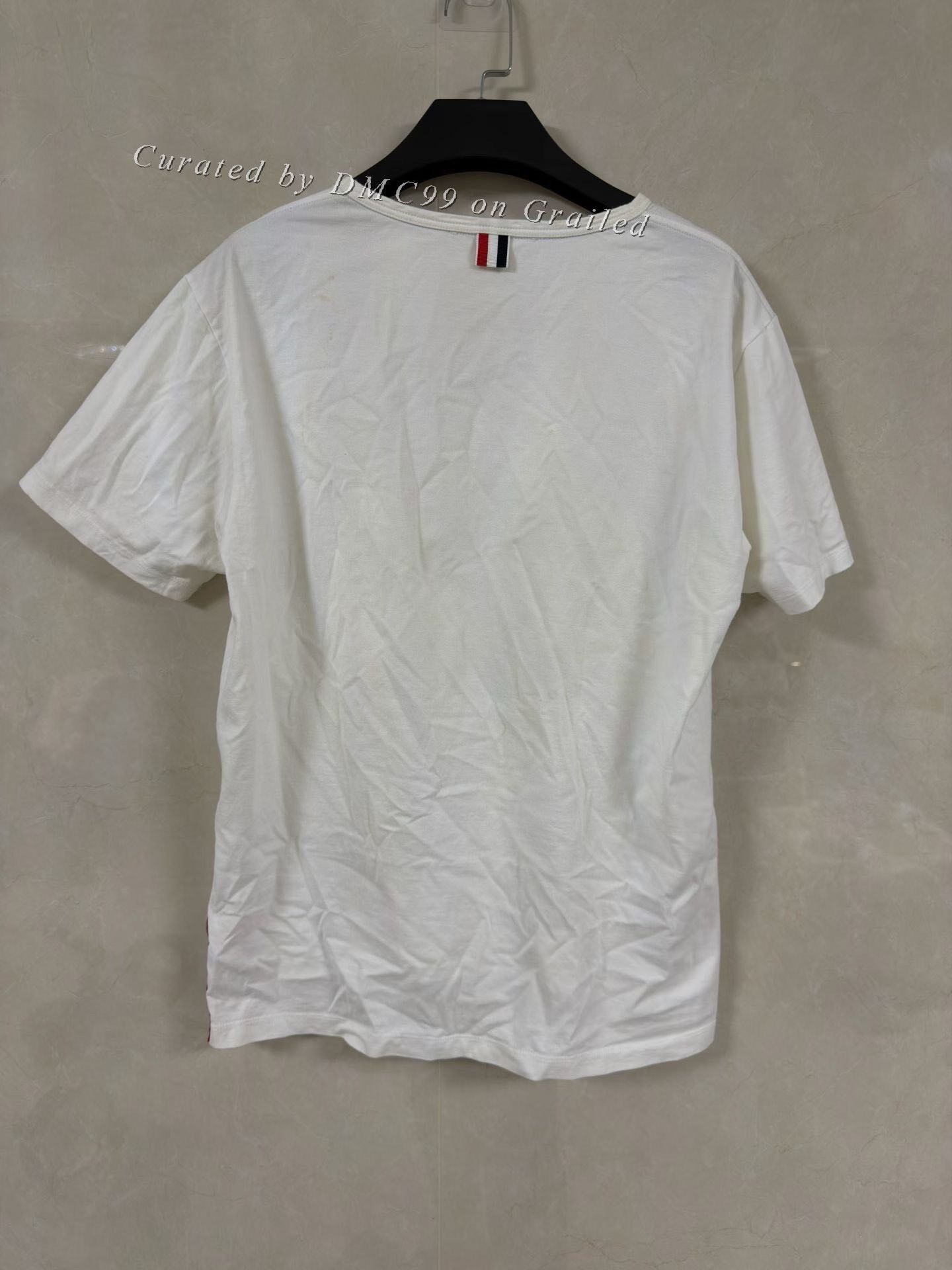 Thom Browne Thom Browne White Stripe Pocket Tee Size US M / EU 48-50 / 2 - 2 Thumbnail