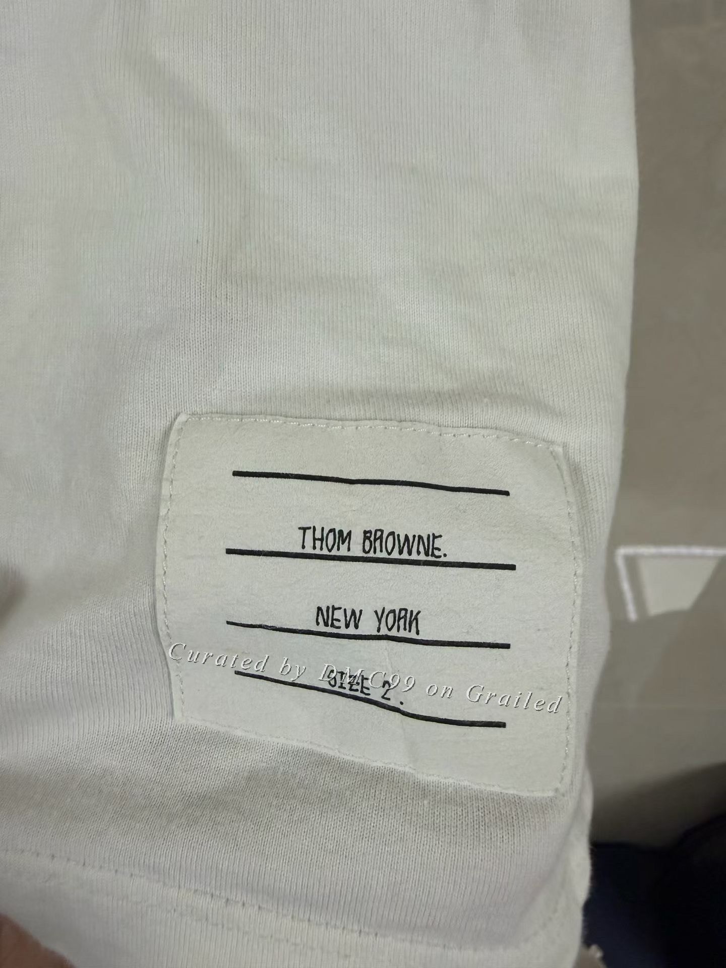 Thom Browne Thom Browne White Stripe Pocket Tee Size US M / EU 48-50 / 2 - 4 Thumbnail