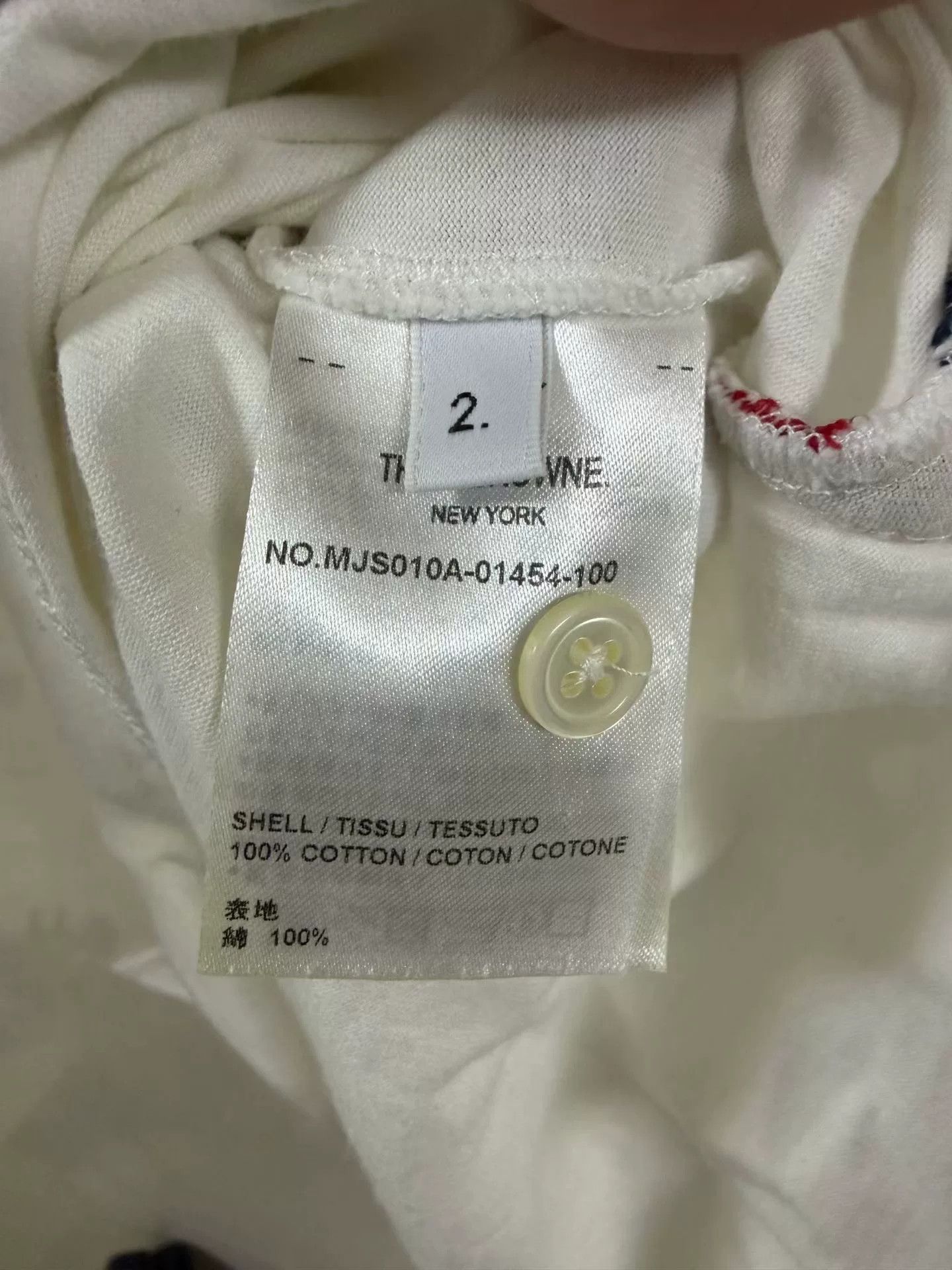 Thom Browne Thom Browne White Stripe Pocket Tee Size US M / EU 48-50 / 2 - 3 Thumbnail