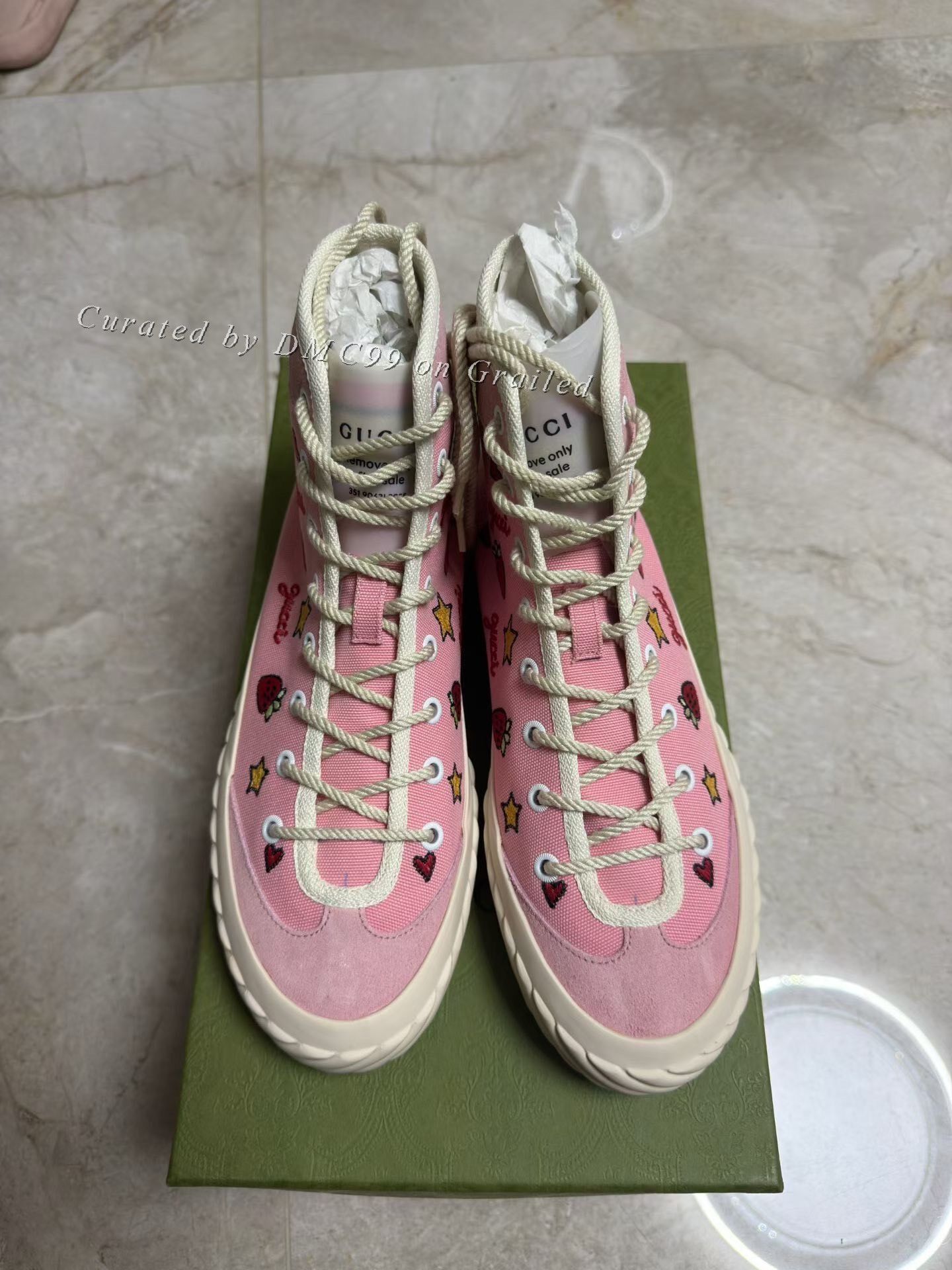 Gucci Gucci Strawberry Canvas Shoes Size US 8.5 / IT 38.5 - 2 Thumbnail