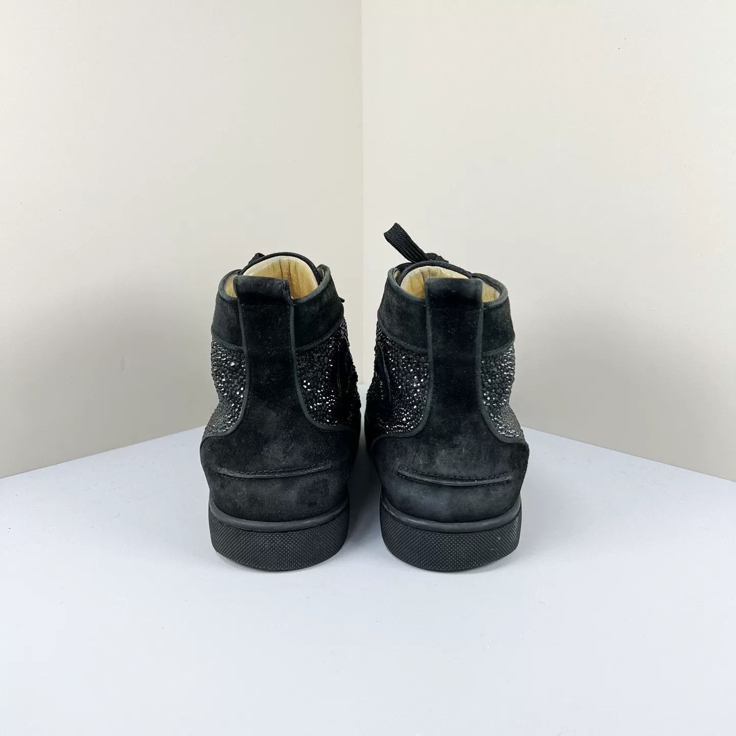 Christian Louboutin Christian Louboutin Black Diamond High-Top Sneakers Size US 8 / EU 41 - 5 Thumbnail