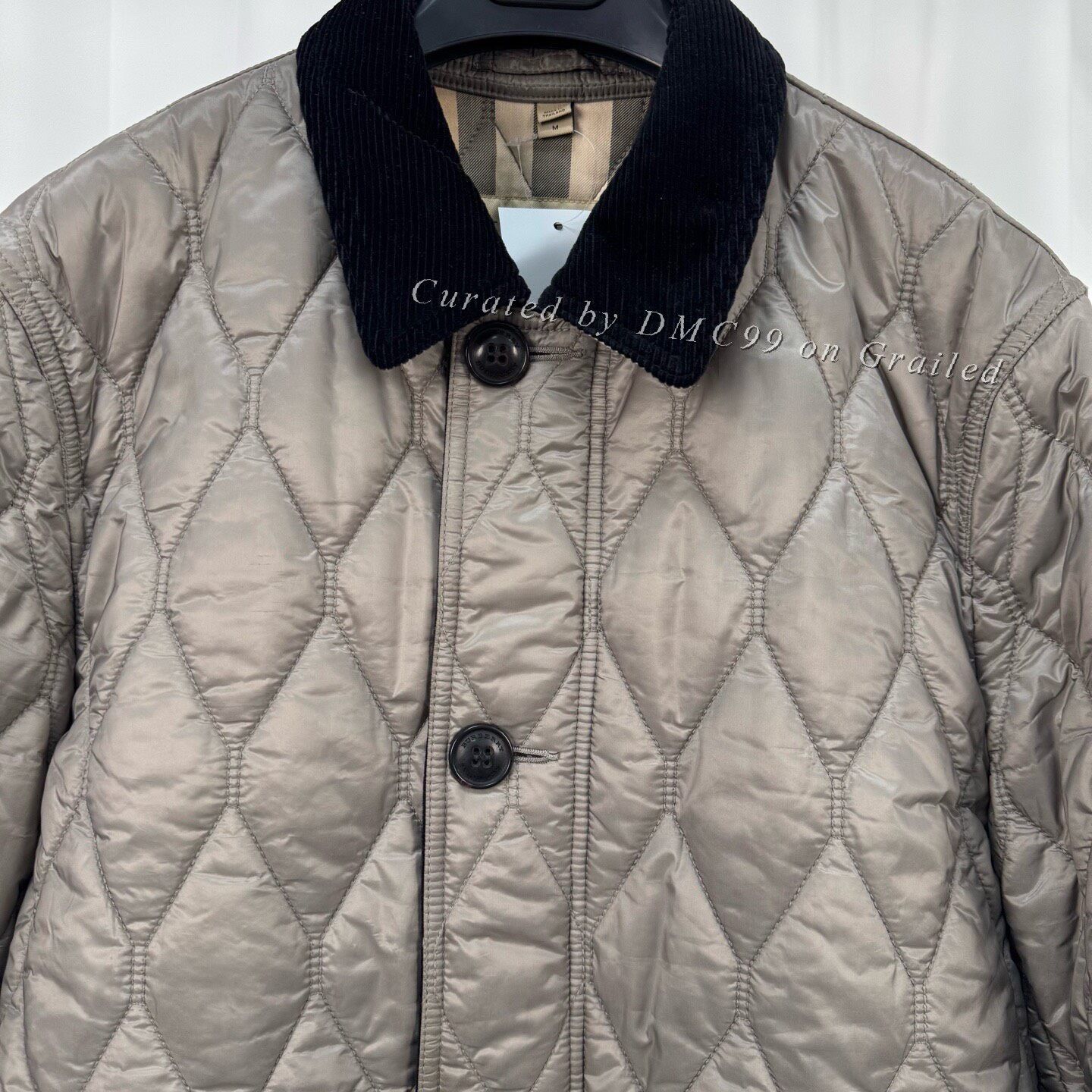 Burberry Burberry Corduroy Collar Quilted Check Jacket Size US M / EU 48-50 / 2 - 3 Thumbnail